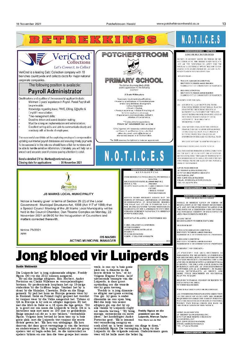 18 November 2021 page 13