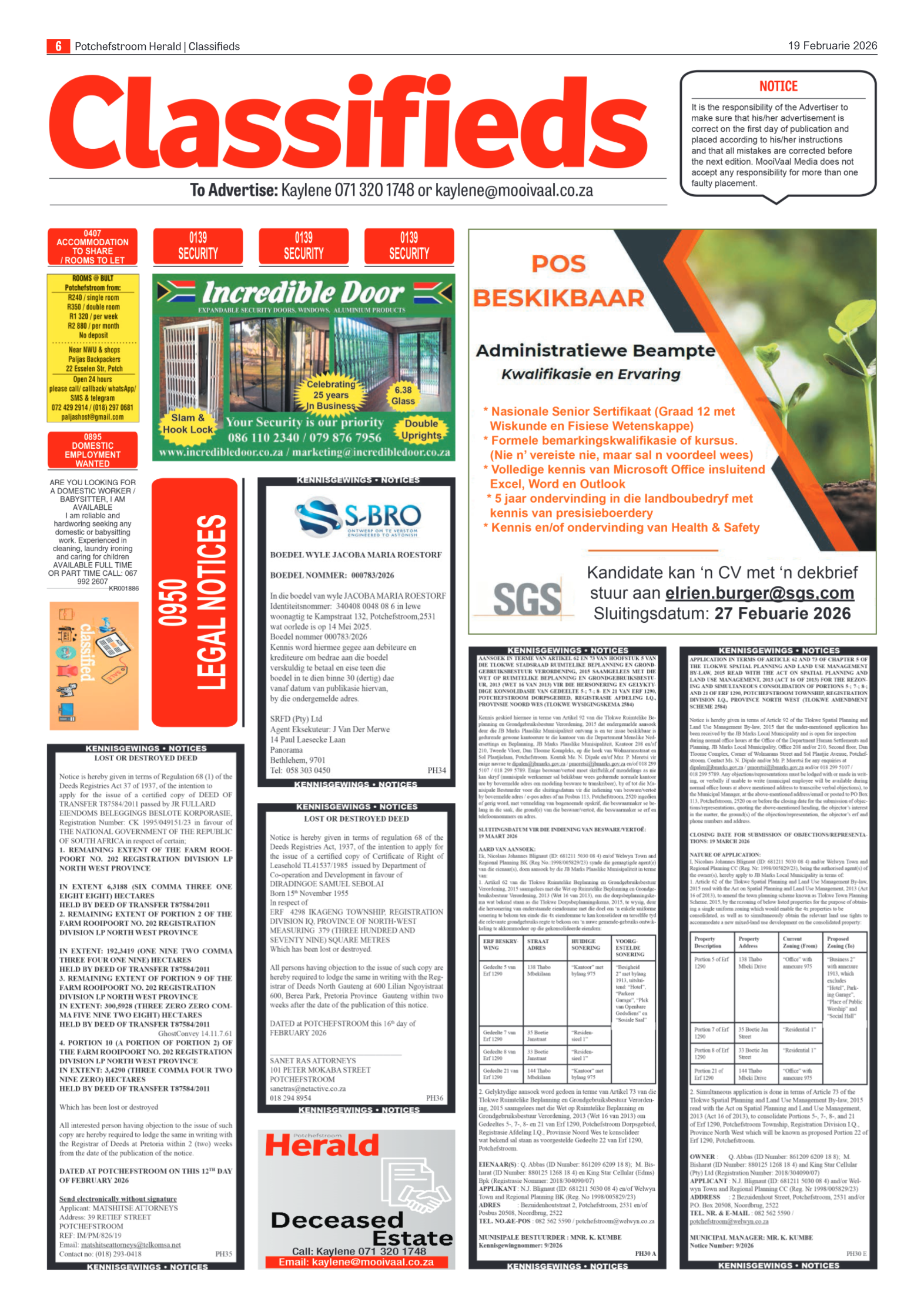 Potchefstroom Herald: 19 Februarie 2026 page 6