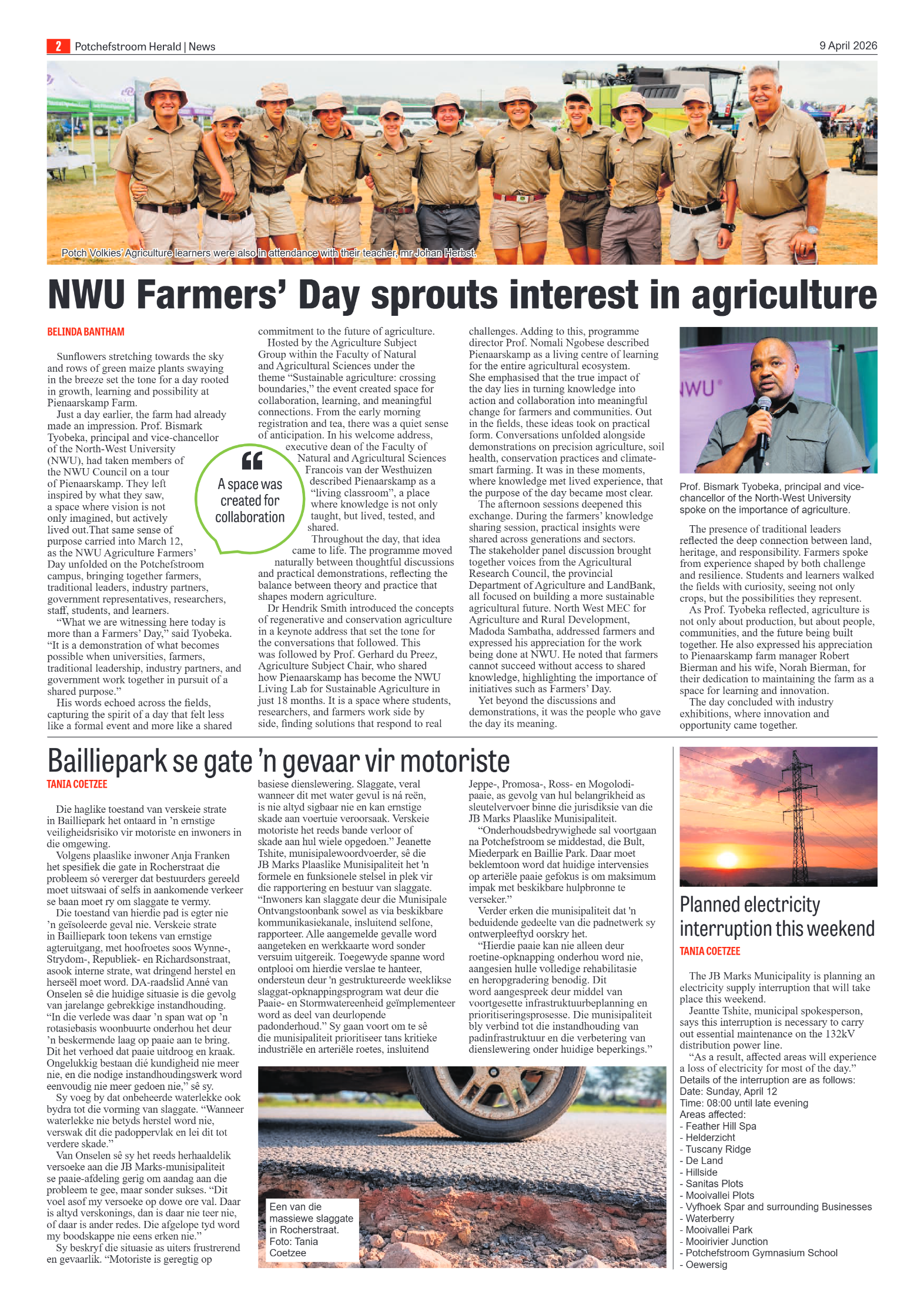 Potchefstroom Herald: 9 April 2026 page 2