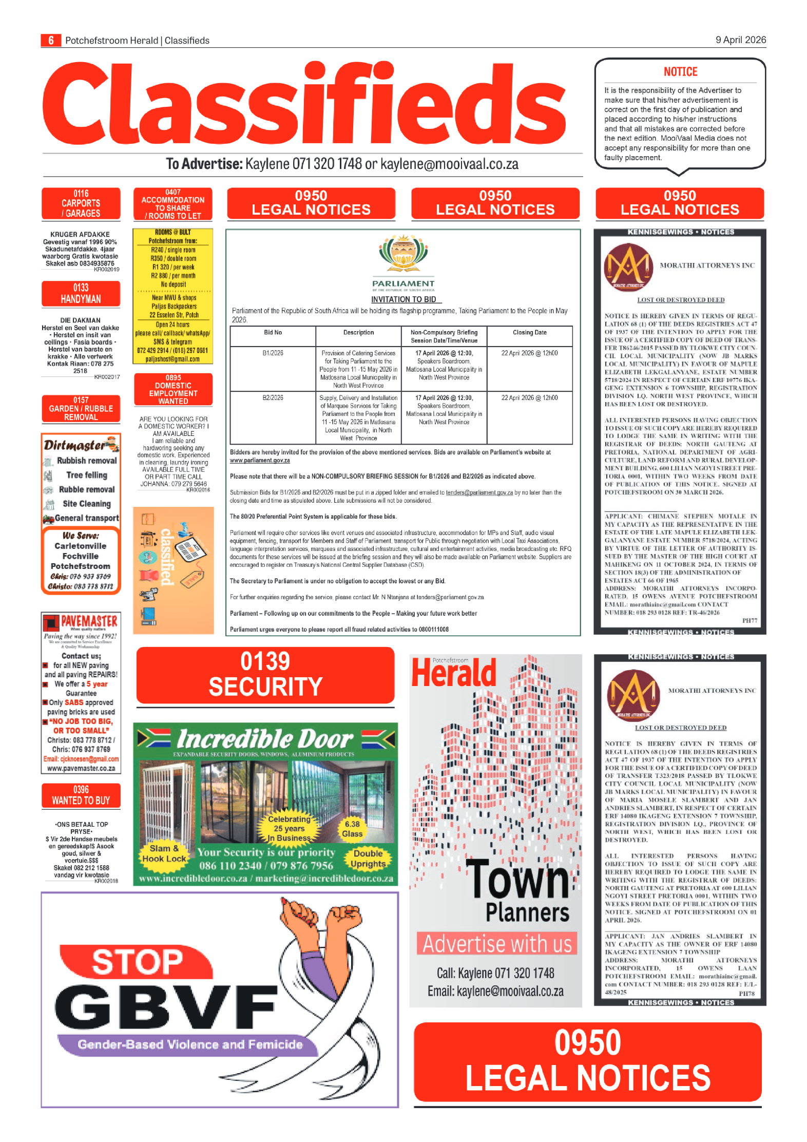Potchefstroom Herald: 9 April 2026 page 6