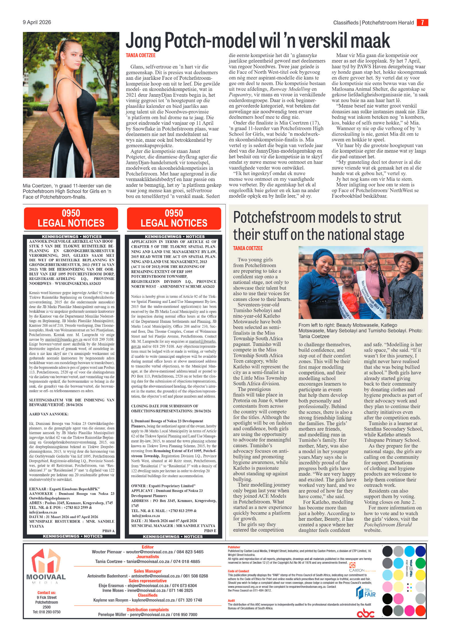 Potchefstroom Herald: 9 April 2026 page 7
