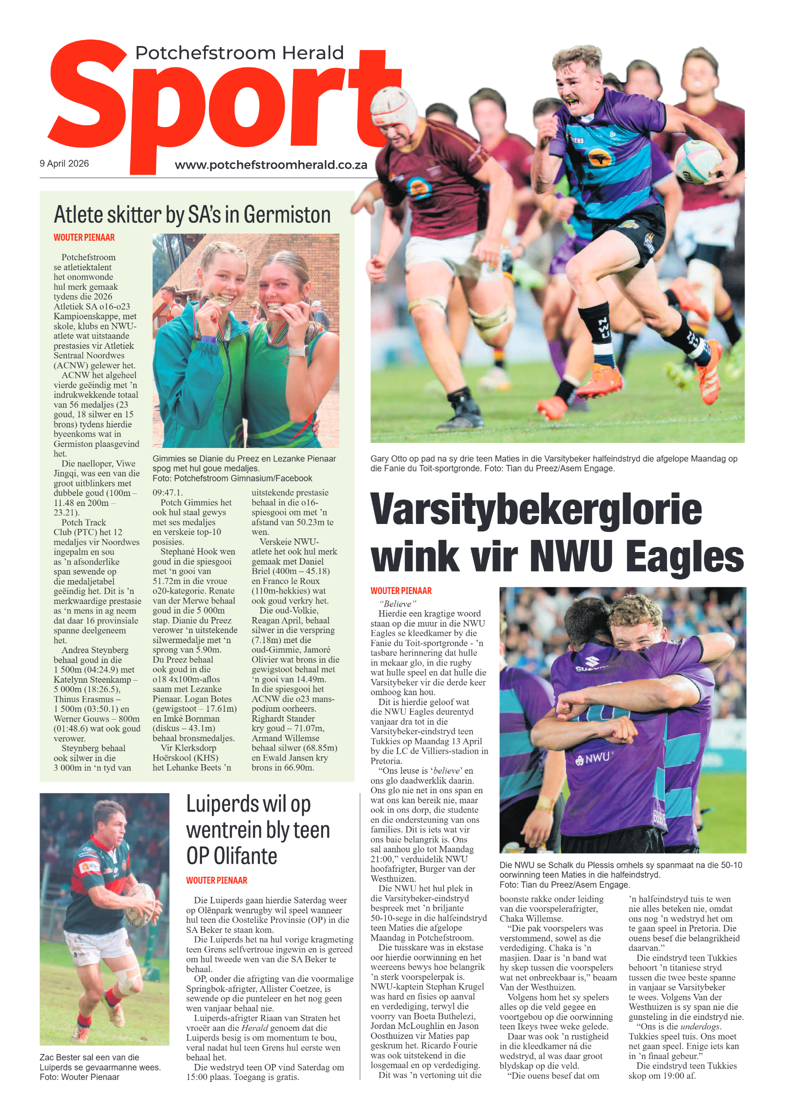Potchefstroom Herald: 9 April 2026 page 8