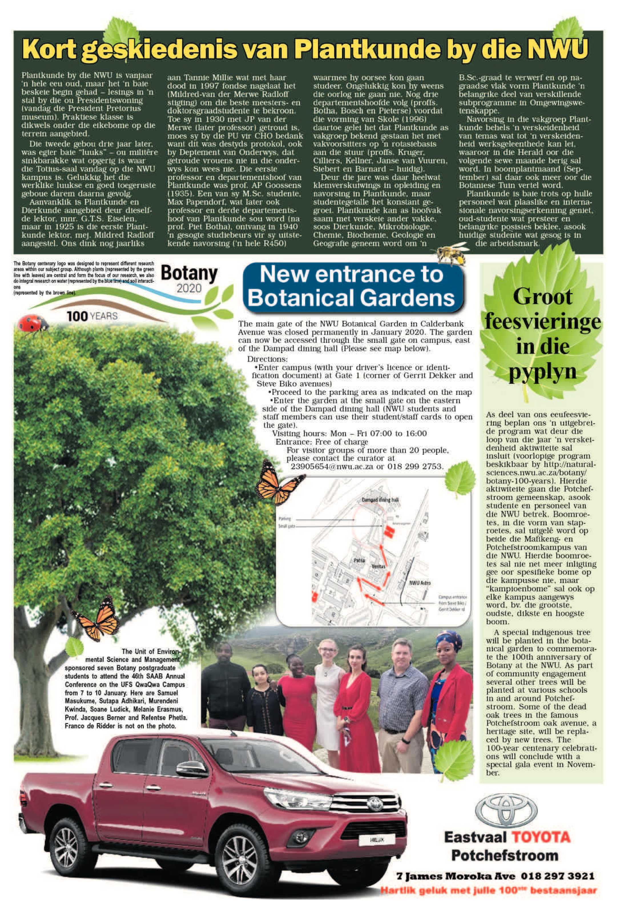 NWU Botaniese tuin 100 jaar page 1