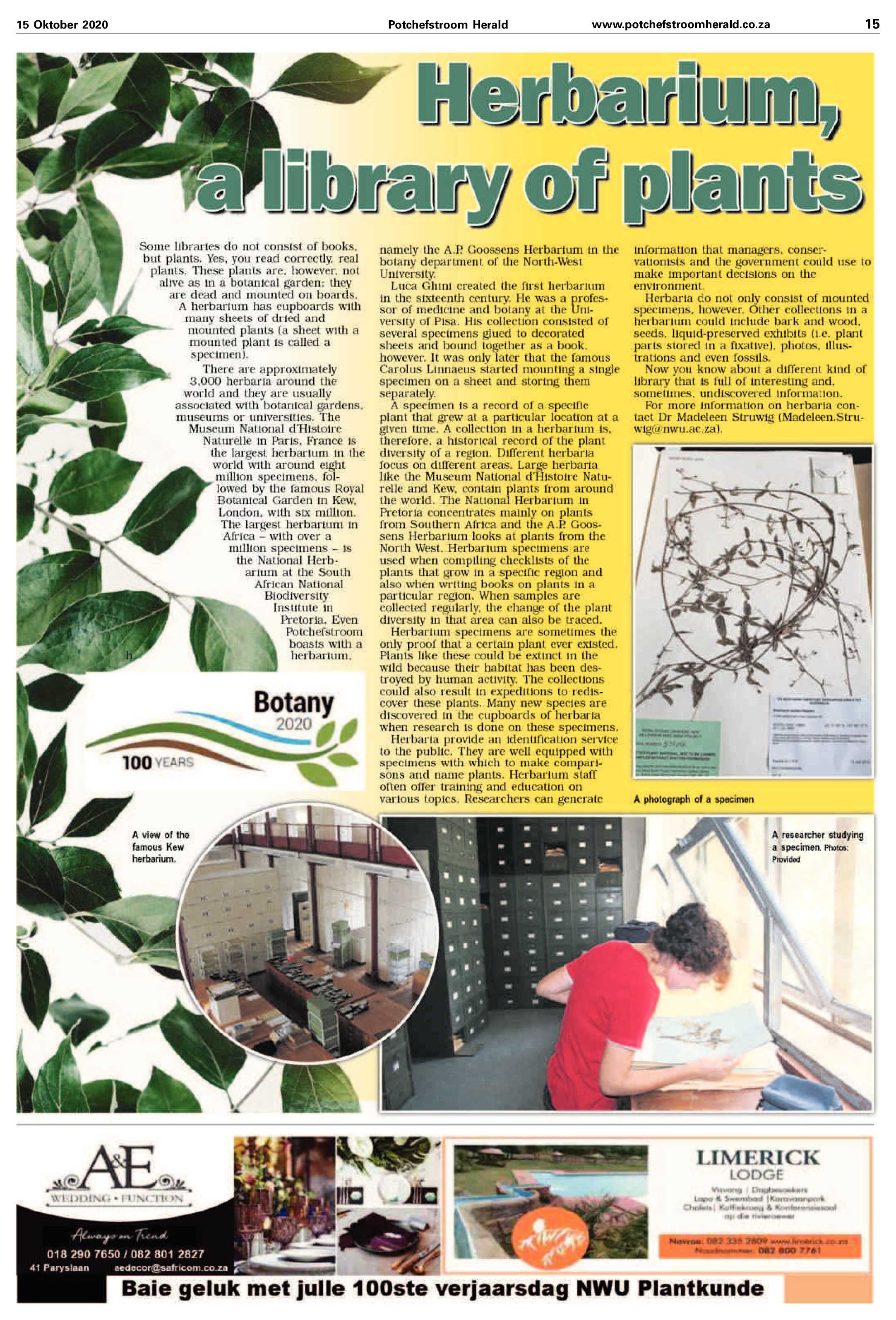 NWU Botaniese tuin 100 jaar page 7