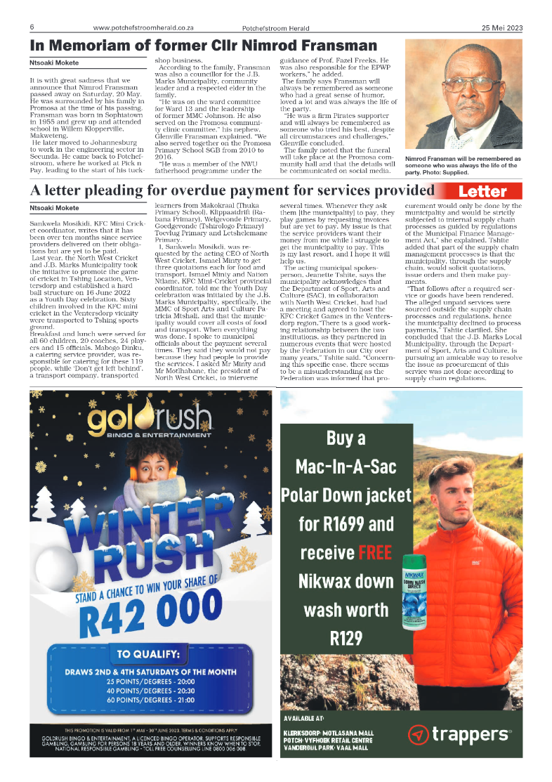 Potchefstroom Herald page 6