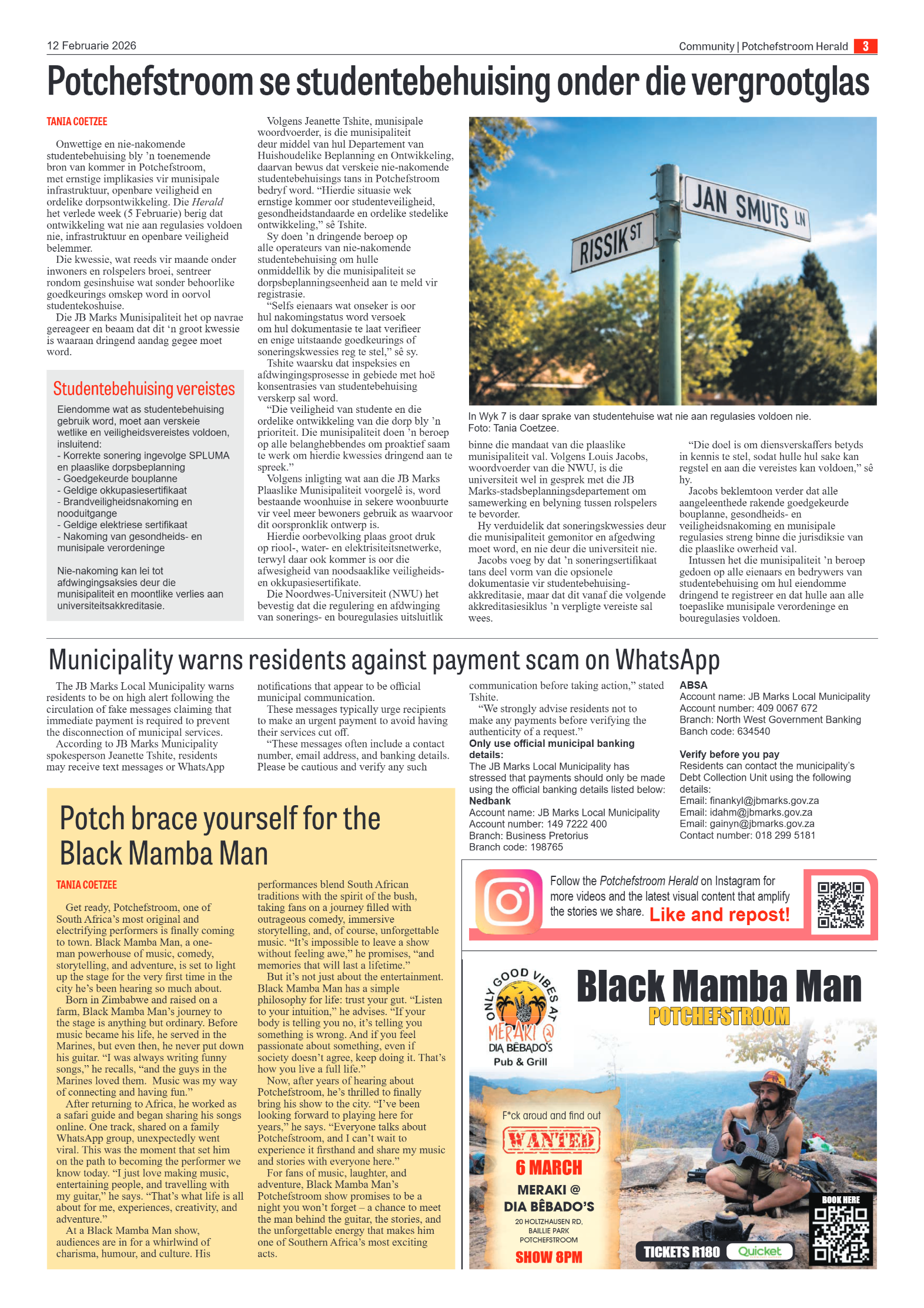 Potchefstroom Herald: 12 Februarie page 3