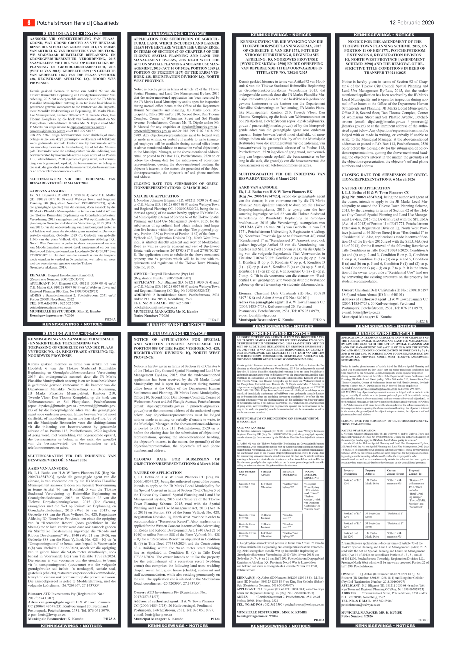 Potchefstroom Herald: 12 Februarie page 6