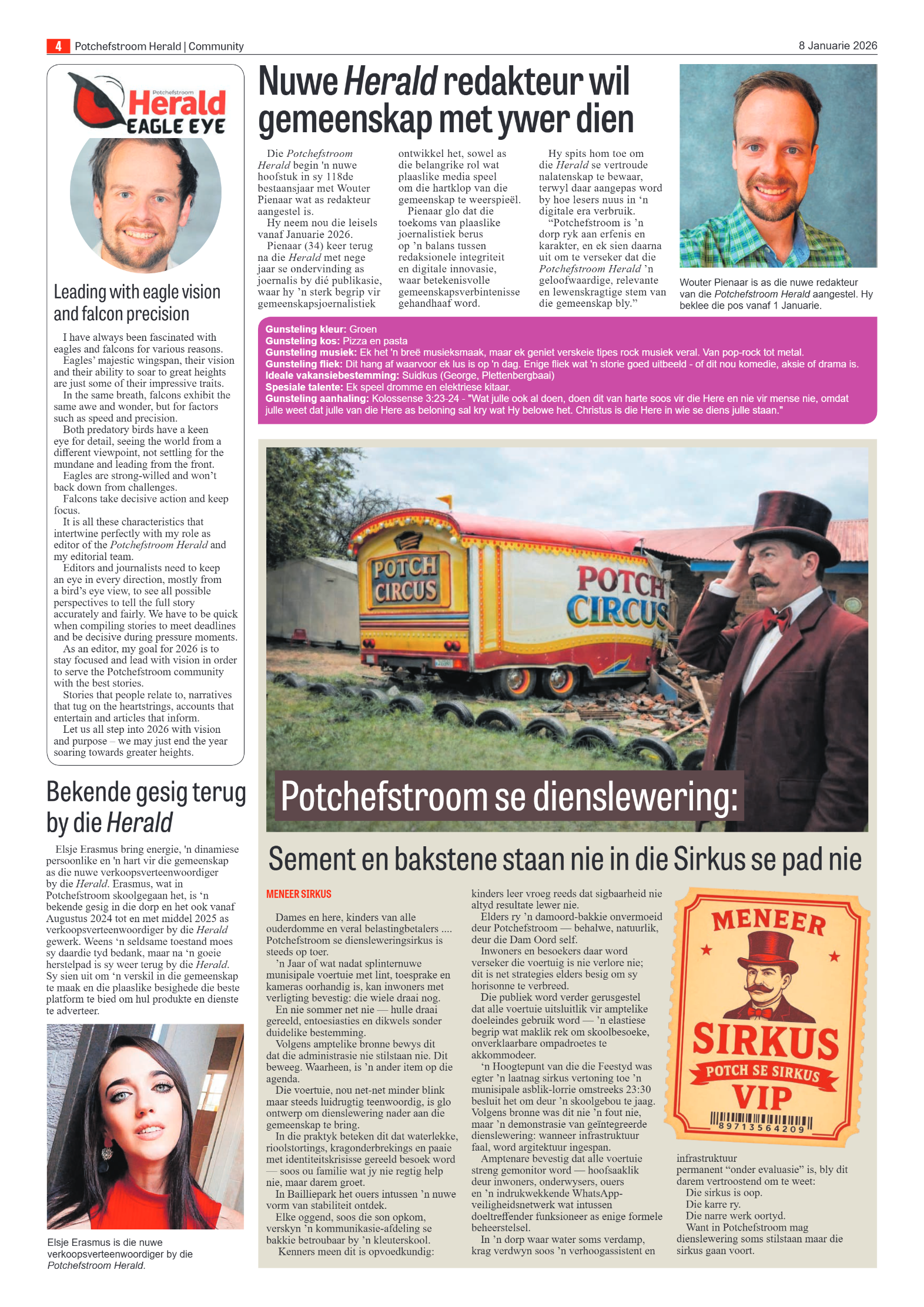 Potchefstroom Herald 8 January 2026 page 4