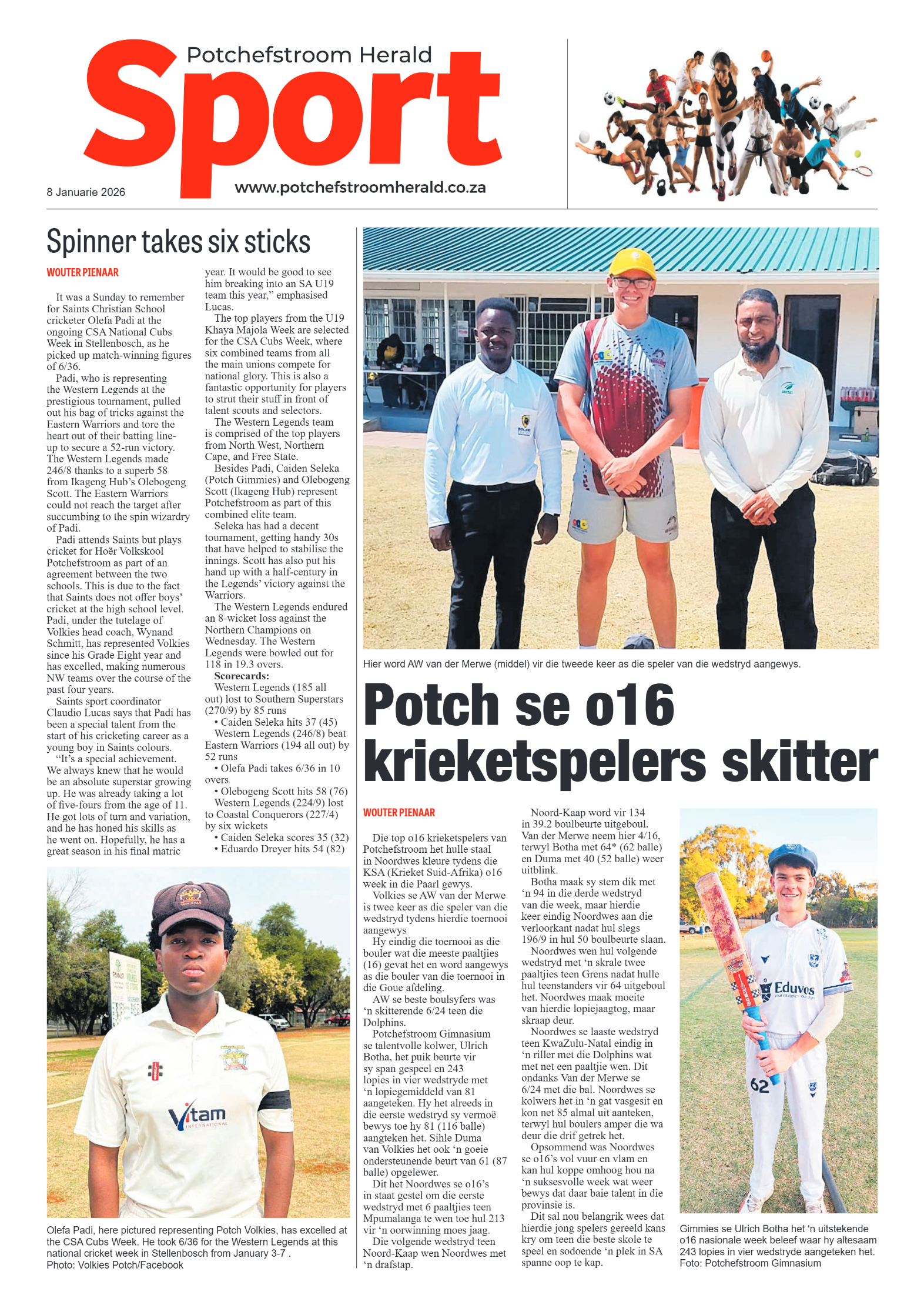 Potchefstroom Herald 8 January 2026 page 8