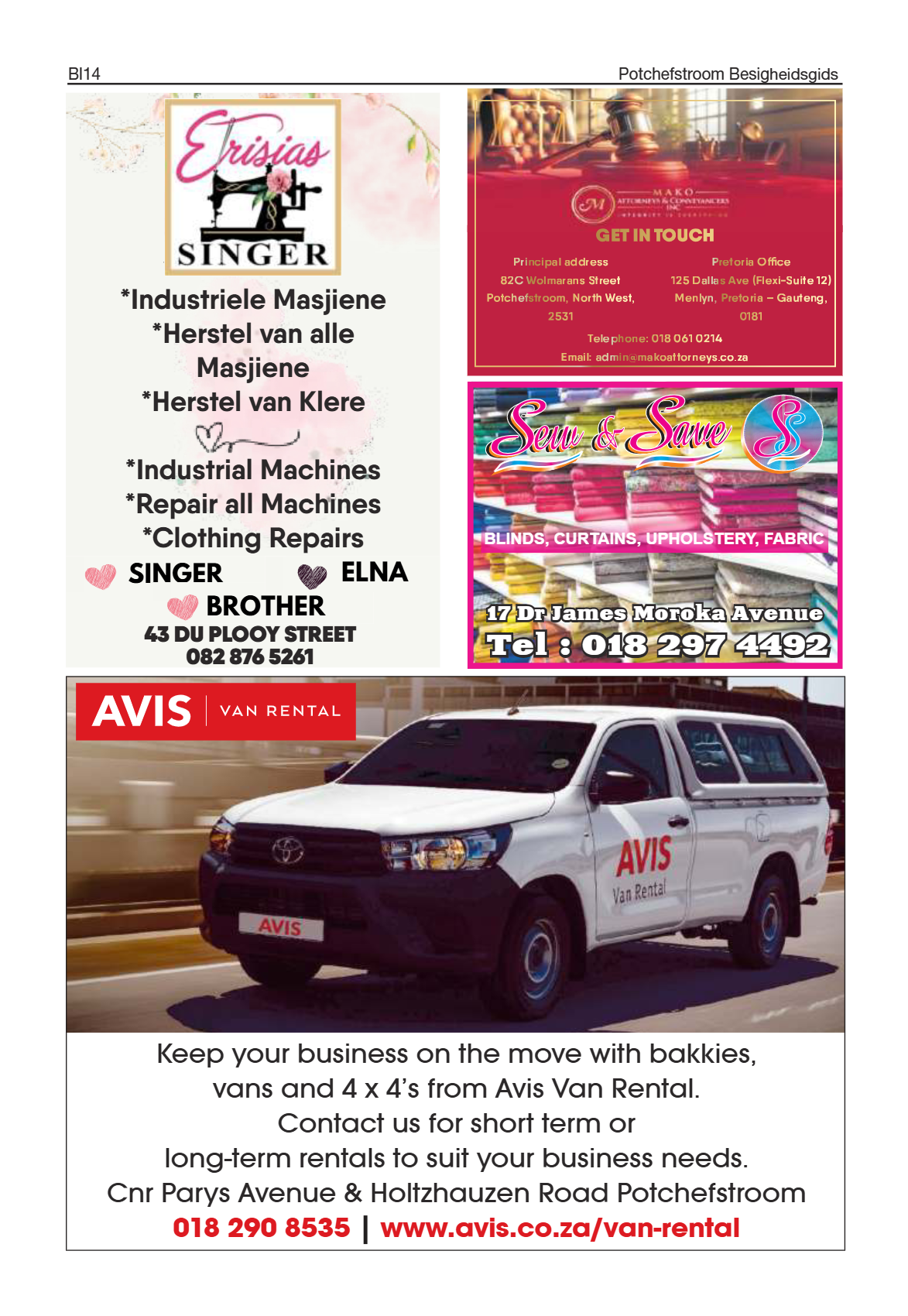 Potchefstroom Besigheidgids 2025 page 14
