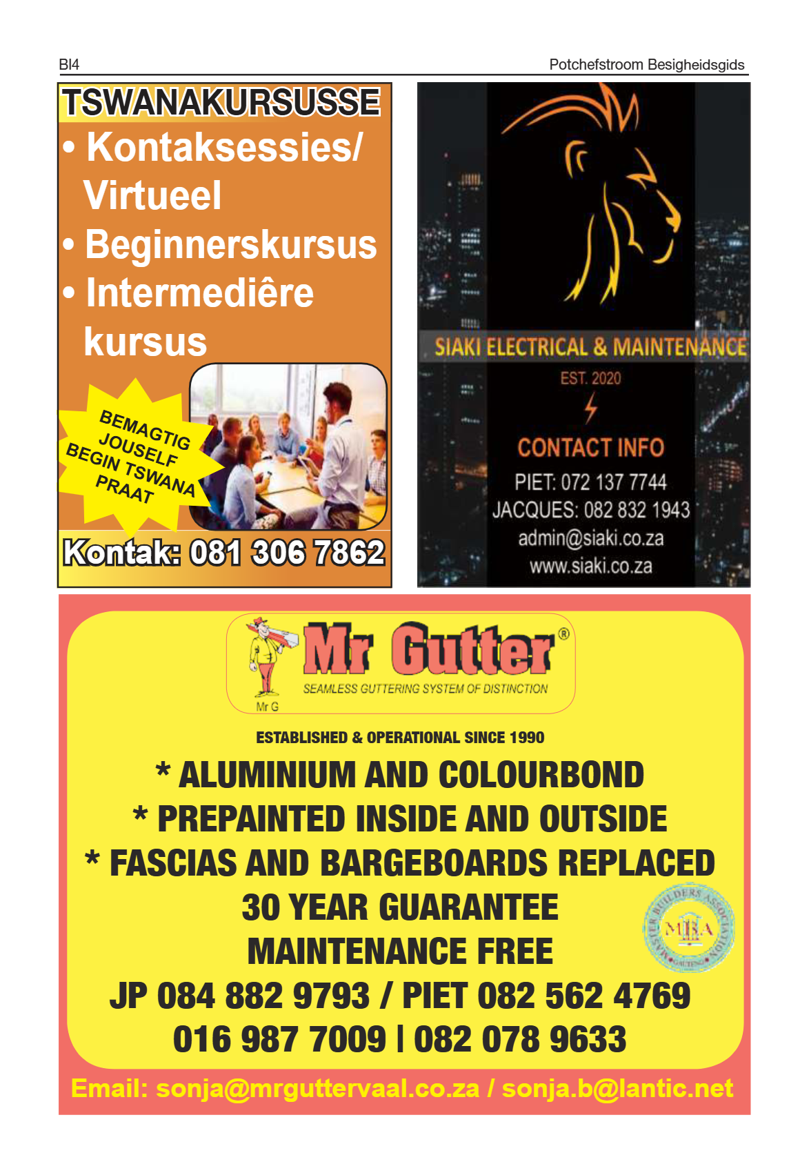 Potchefstroom Besigheidgids 2025 page 4