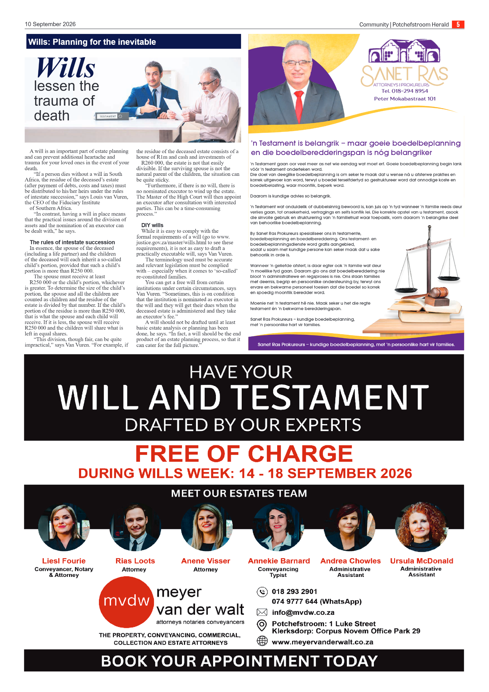 Potchefstroom Herald: 10 September 2026 page 5
