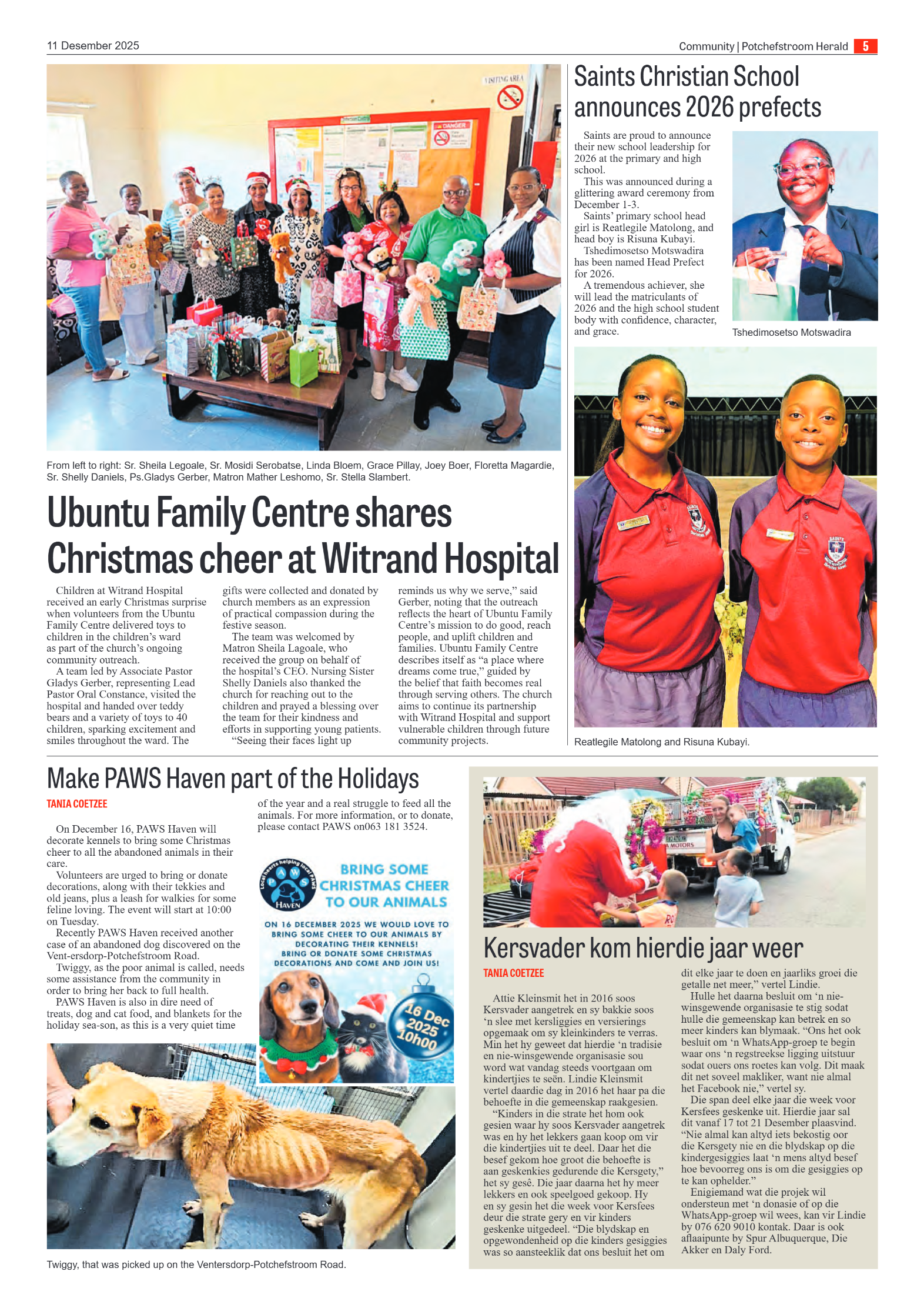 Potchefstroom Herald 11 Desember 2025 page 5