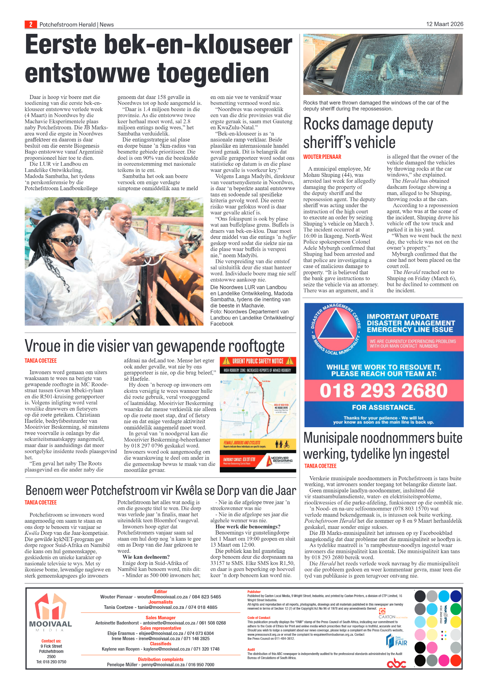 Potchefstroom Herald: 12 Maart 2026 page 2