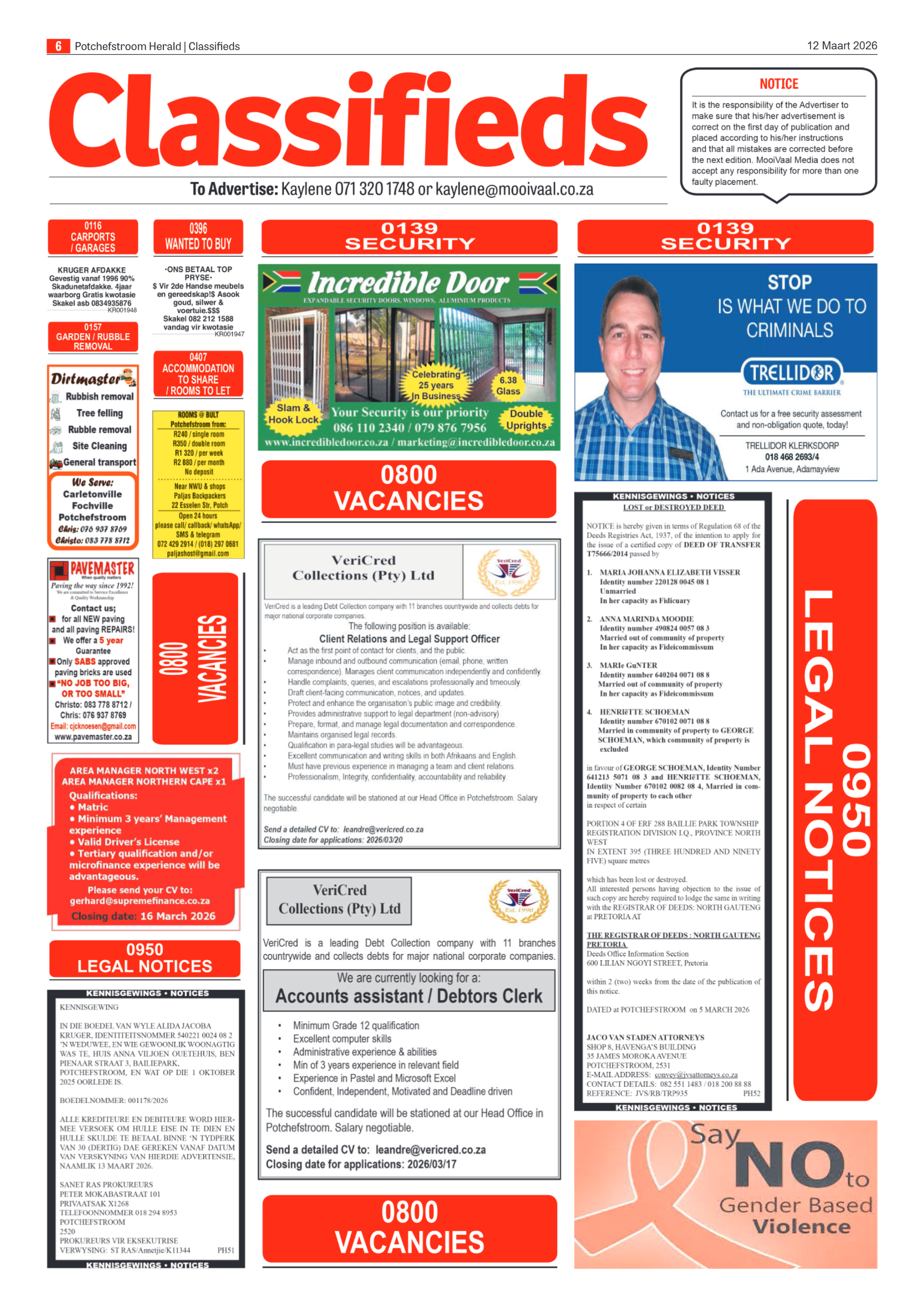 Potchefstroom Herald: 12 Maart 2026 page 6