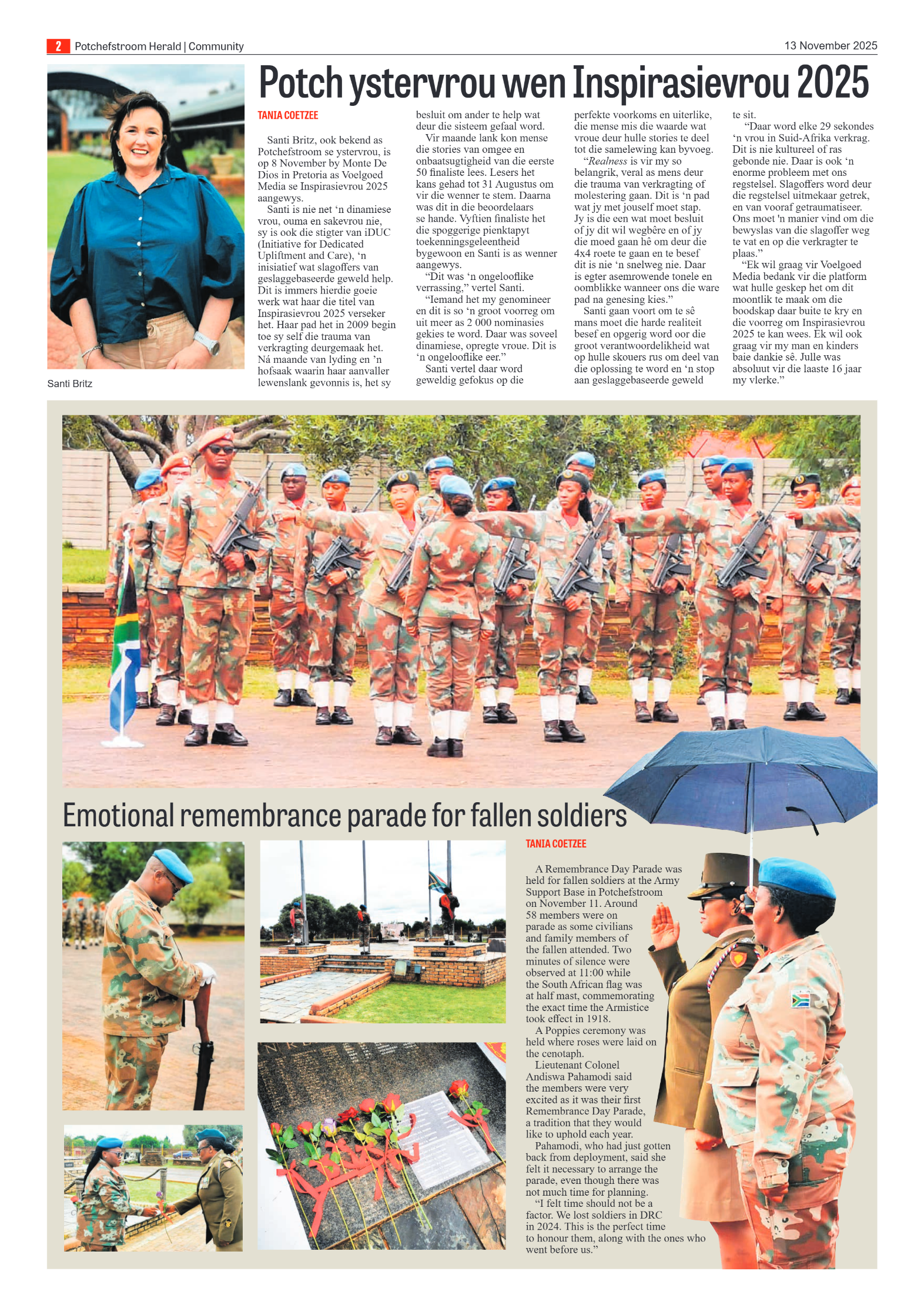 Potchefstroom Herald 13 November 2025 page 2