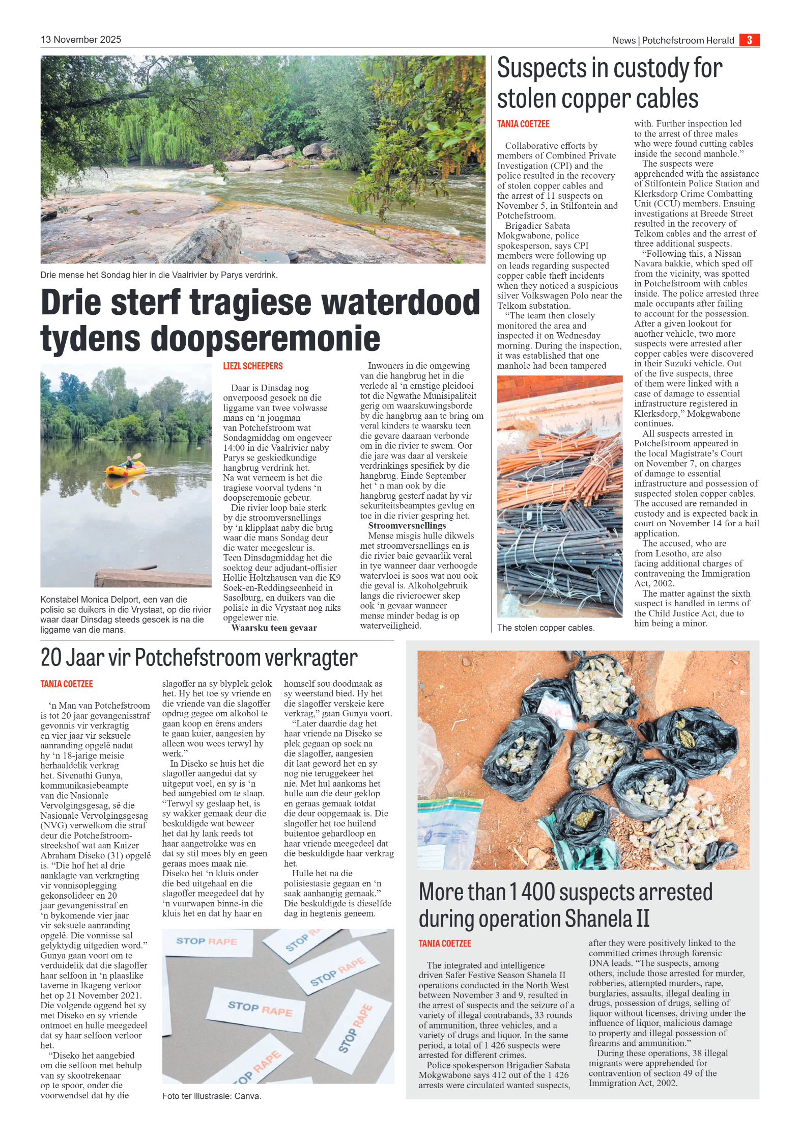 Potchefstroom Herald 13 November 2025 page 3