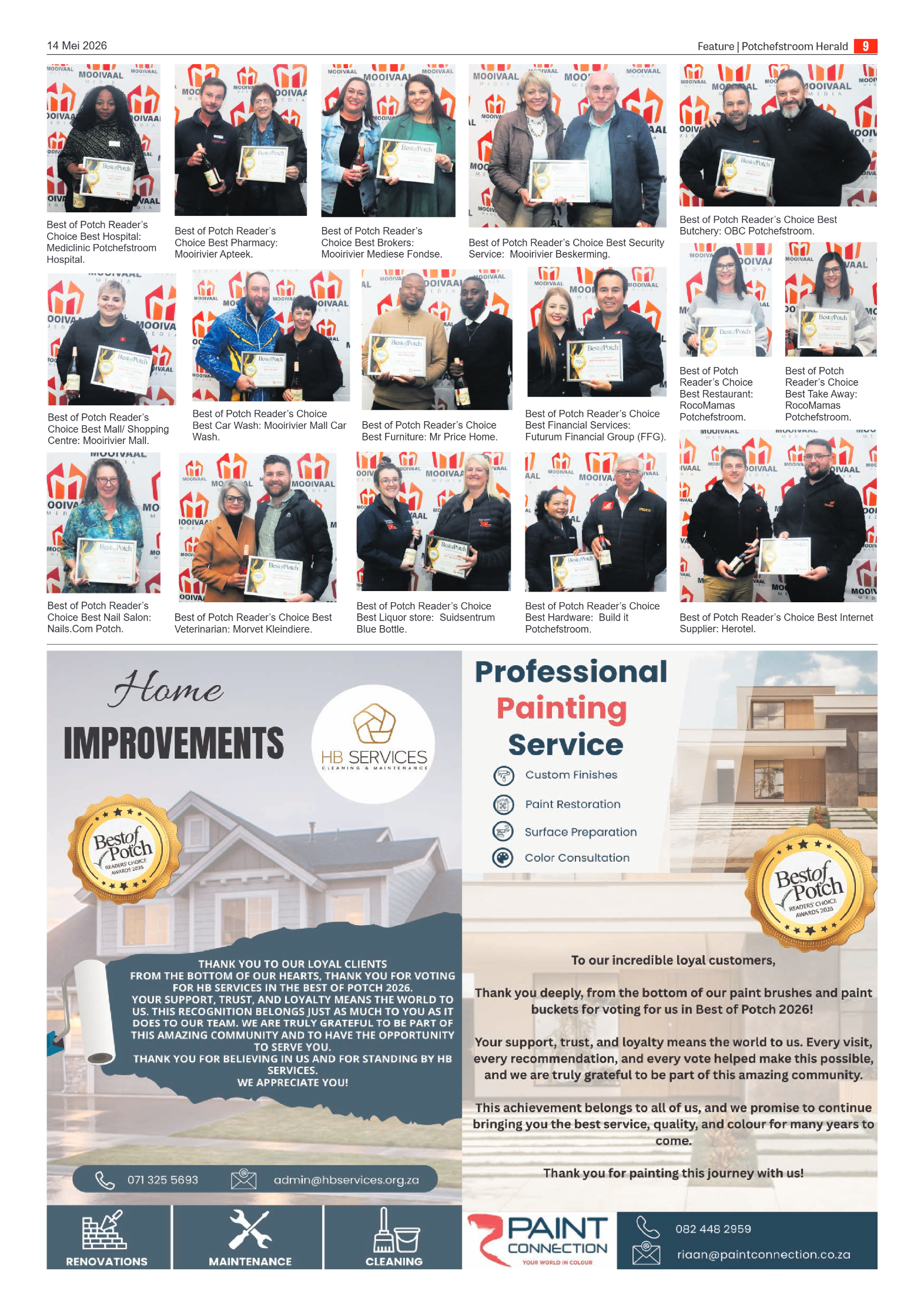 Potchefstroom Herald: 14 May 2026 page 9