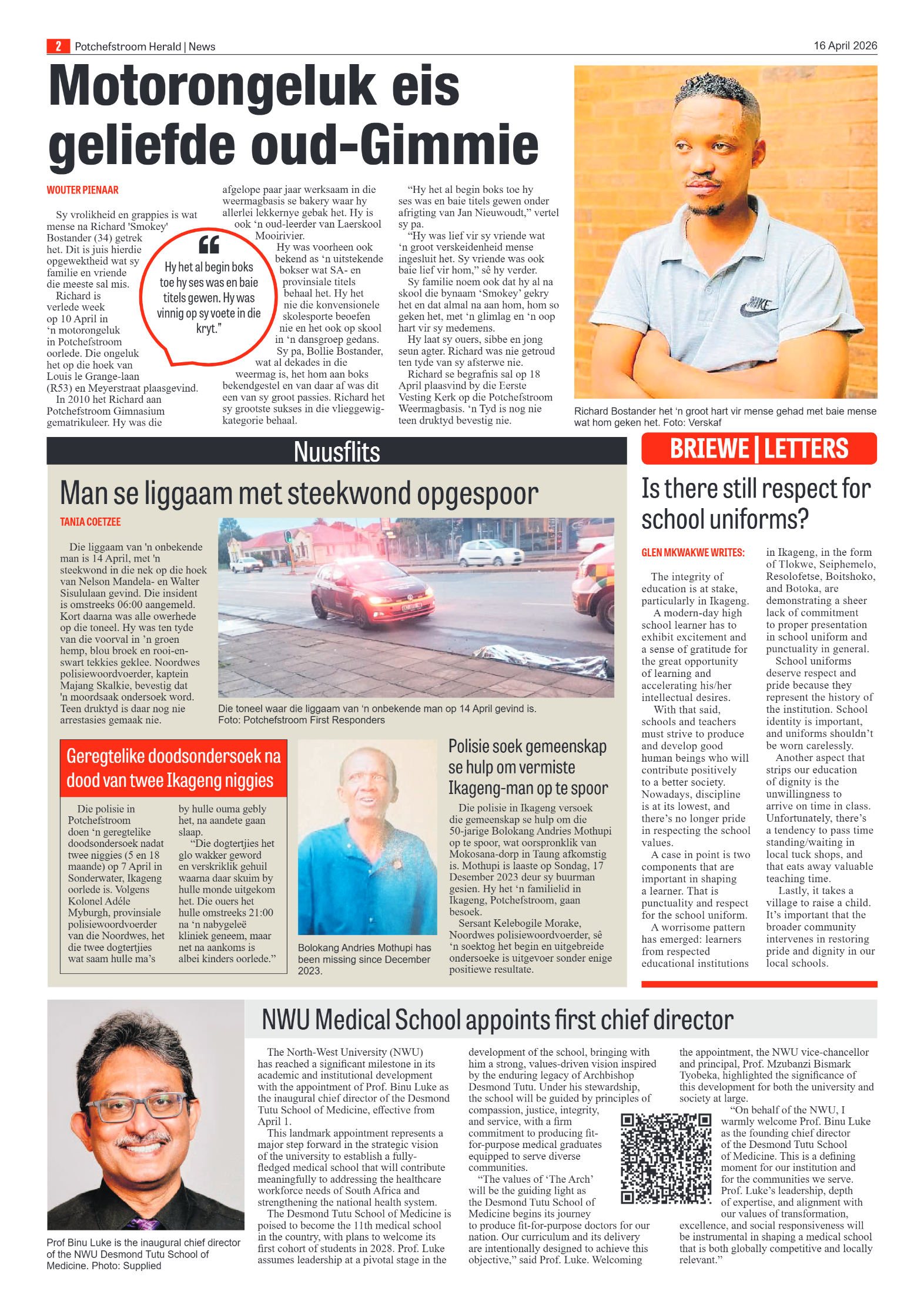 Potchefstroom Herald: 16 April 2026 page 2