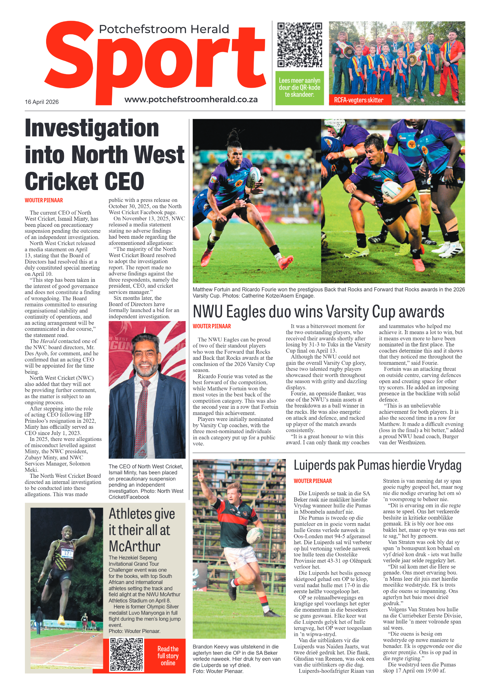 Potchefstroom Herald: 16 April 2026 page 8