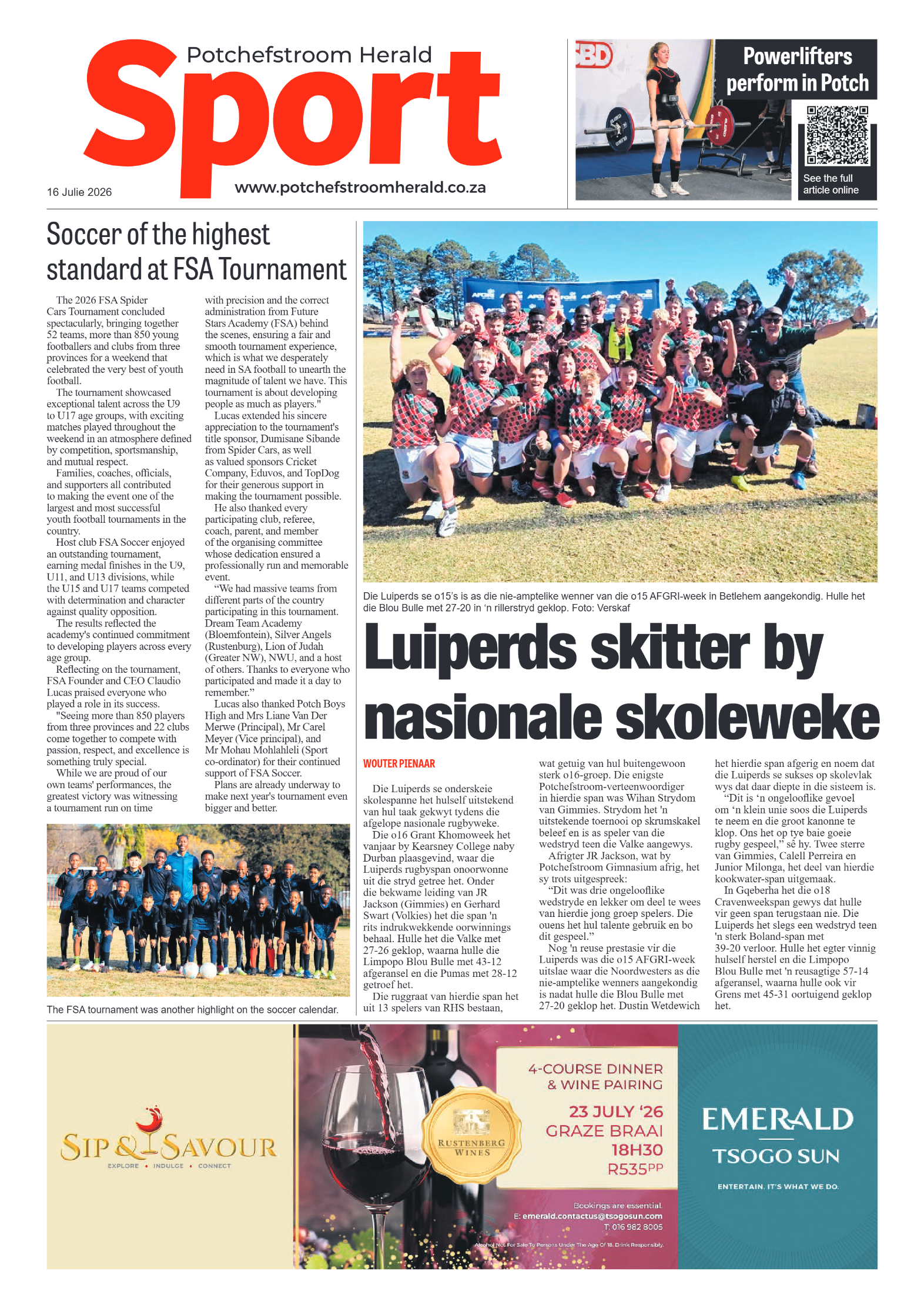Potchefstroom Herald: 16 Julie 2026 page 8