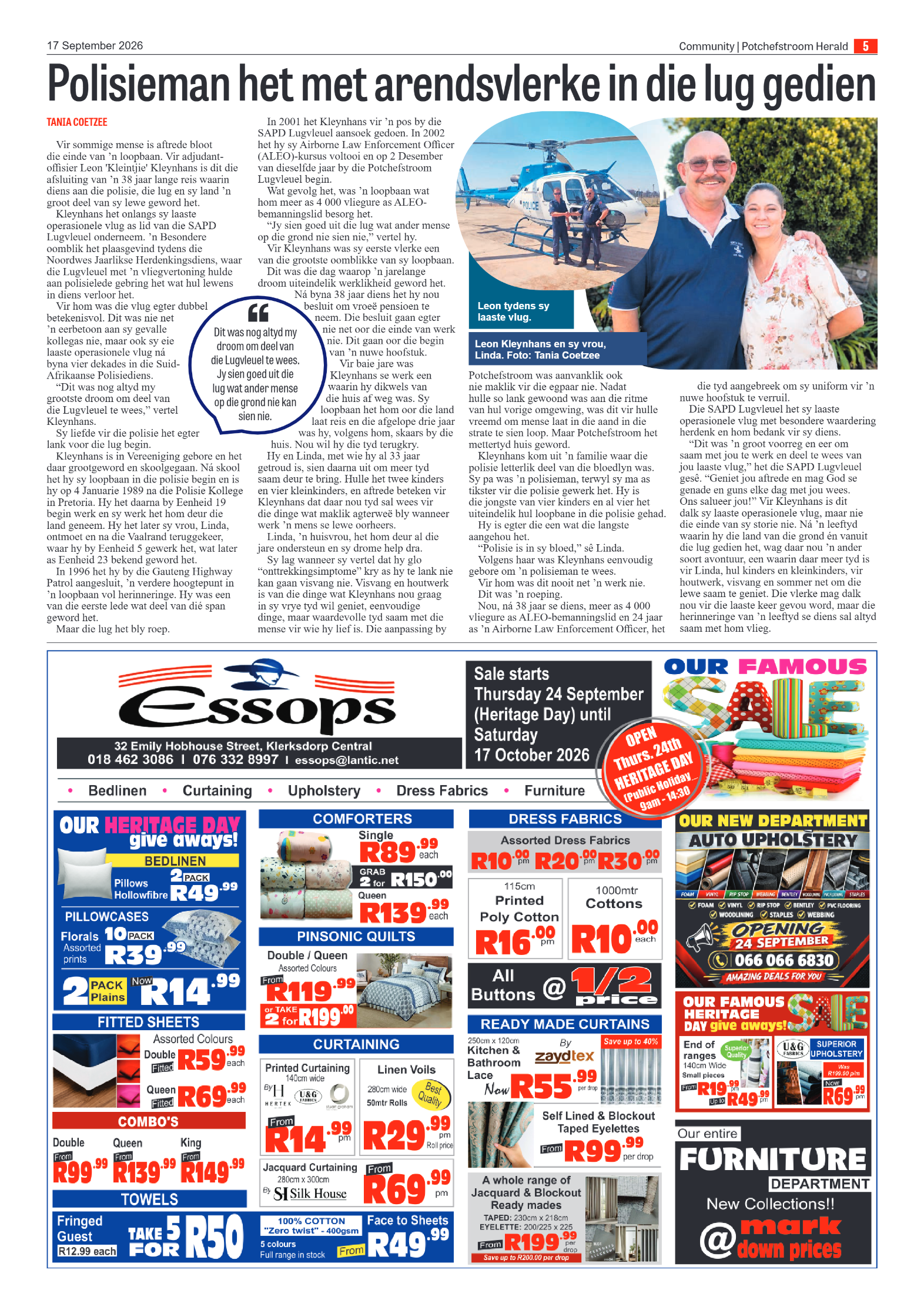 Potchefstroom Herald: 17 September 2026 page 5