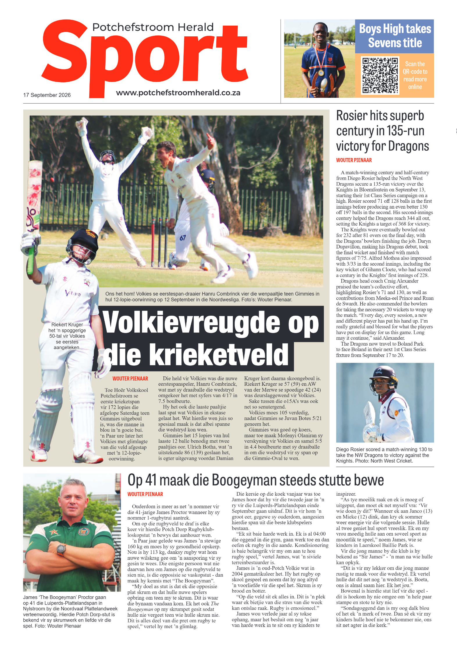 Potchefstroom Herald: 17 September 2026 page 8