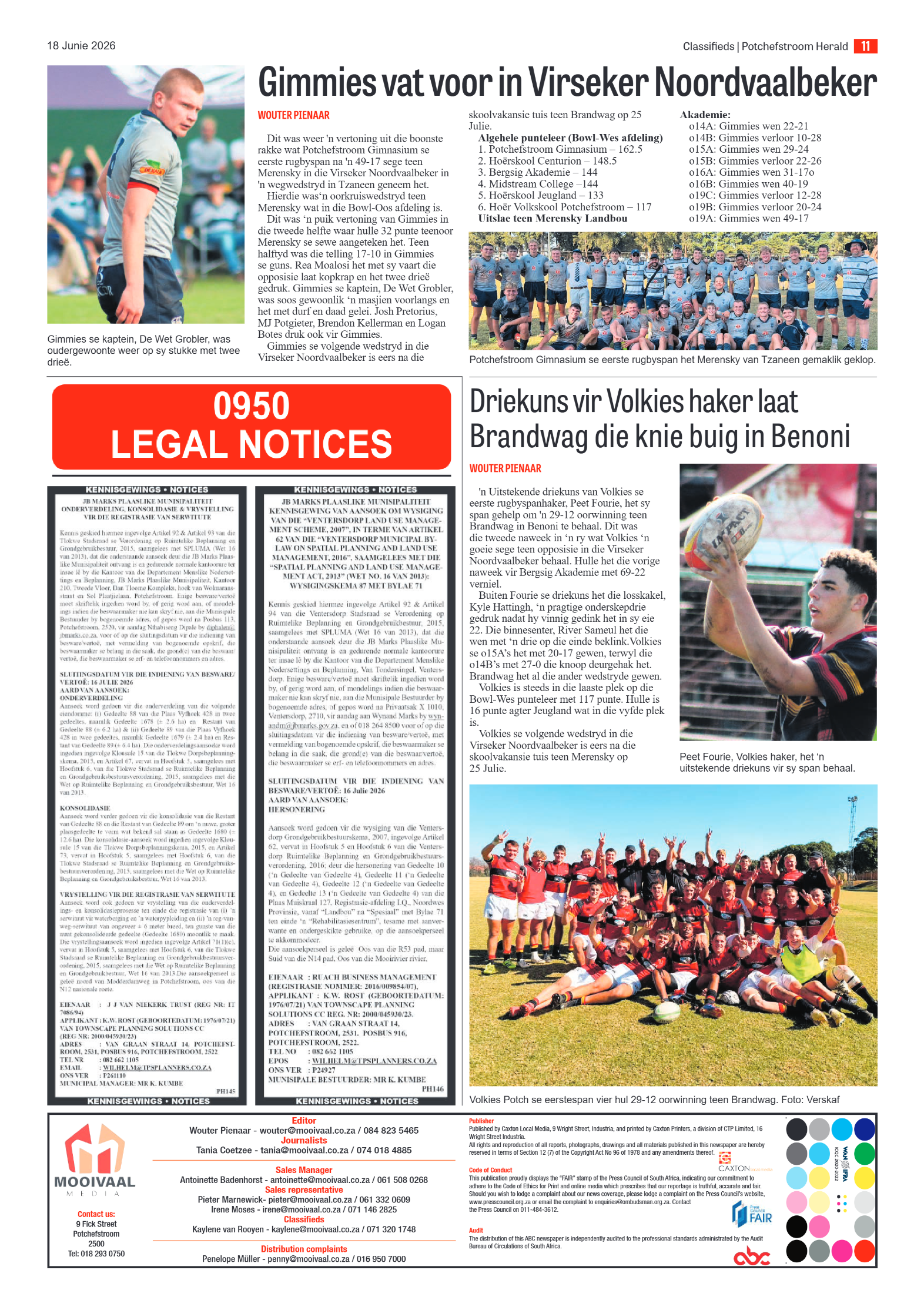 Potchefstroom Herald: 18 Junie 2026 page 11