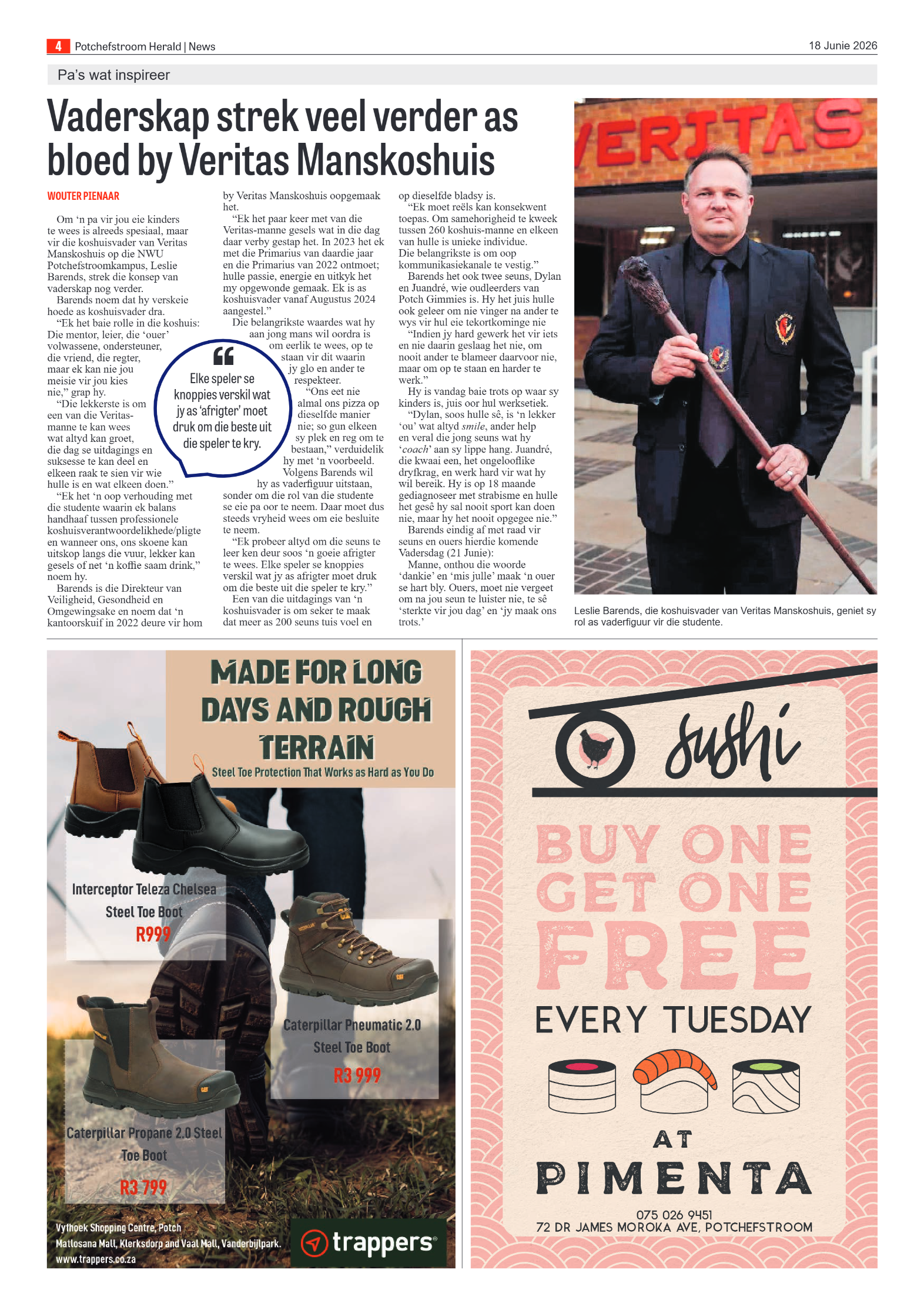Potchefstroom Herald: 18 Junie 2026 page 4