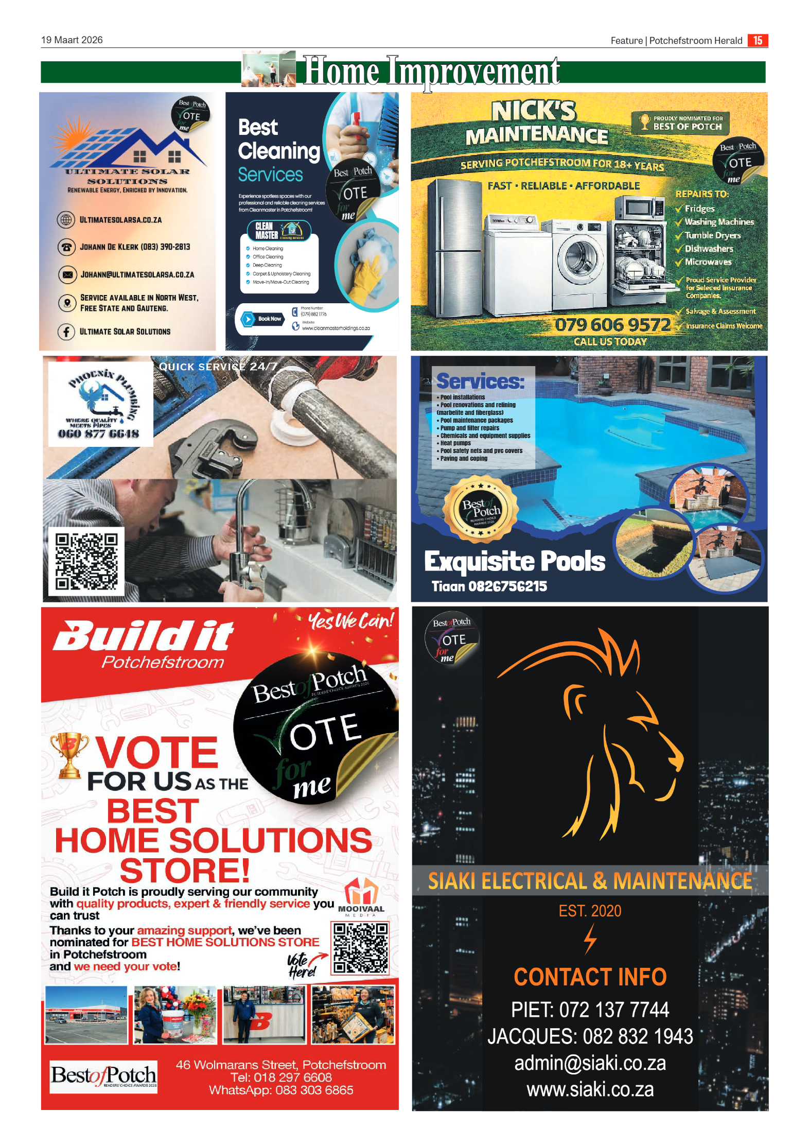 Potchefstroom Herald: 19 Maart 2026 page 15