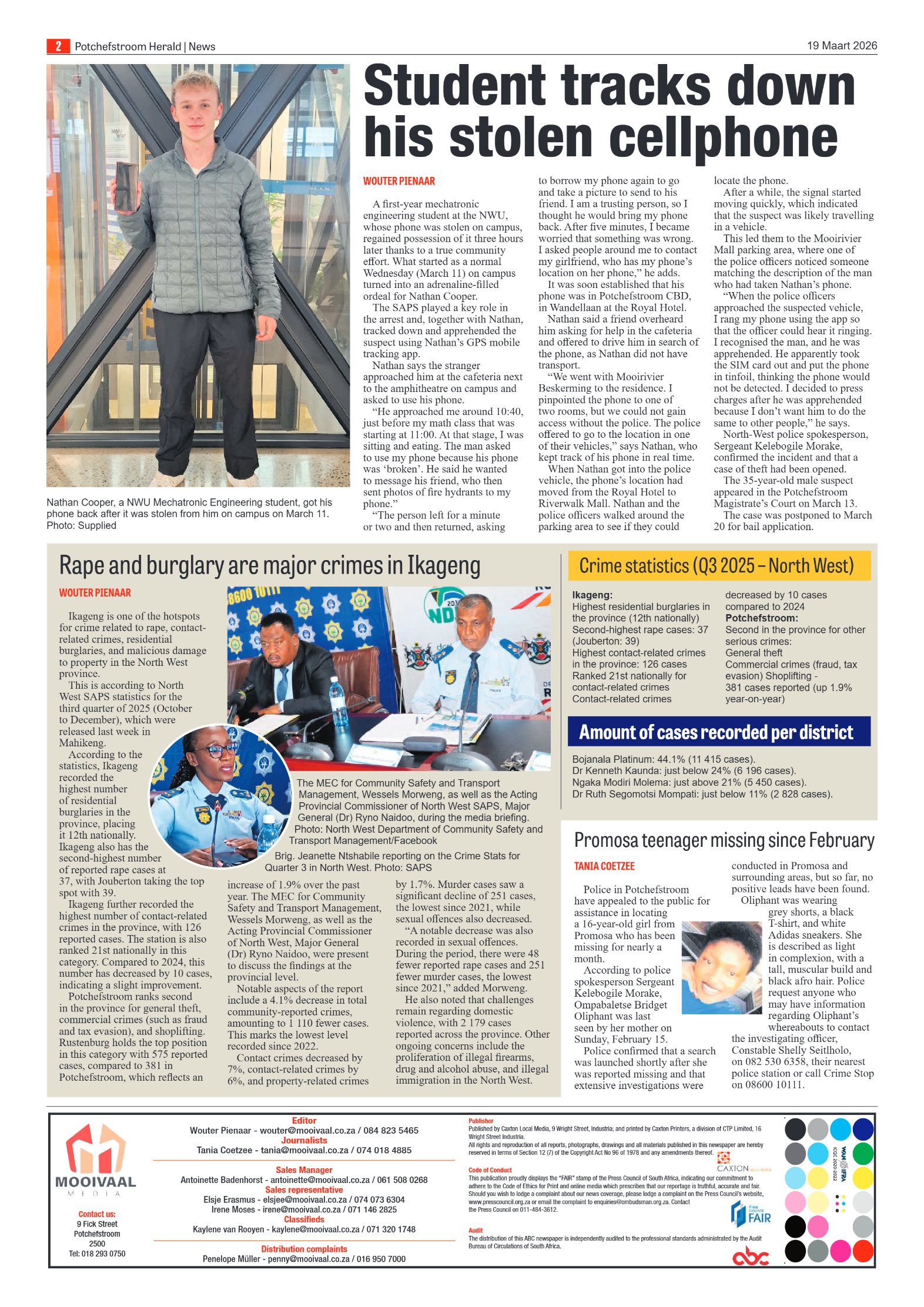 Potchefstroom Herald: 19 Maart 2026 page 2