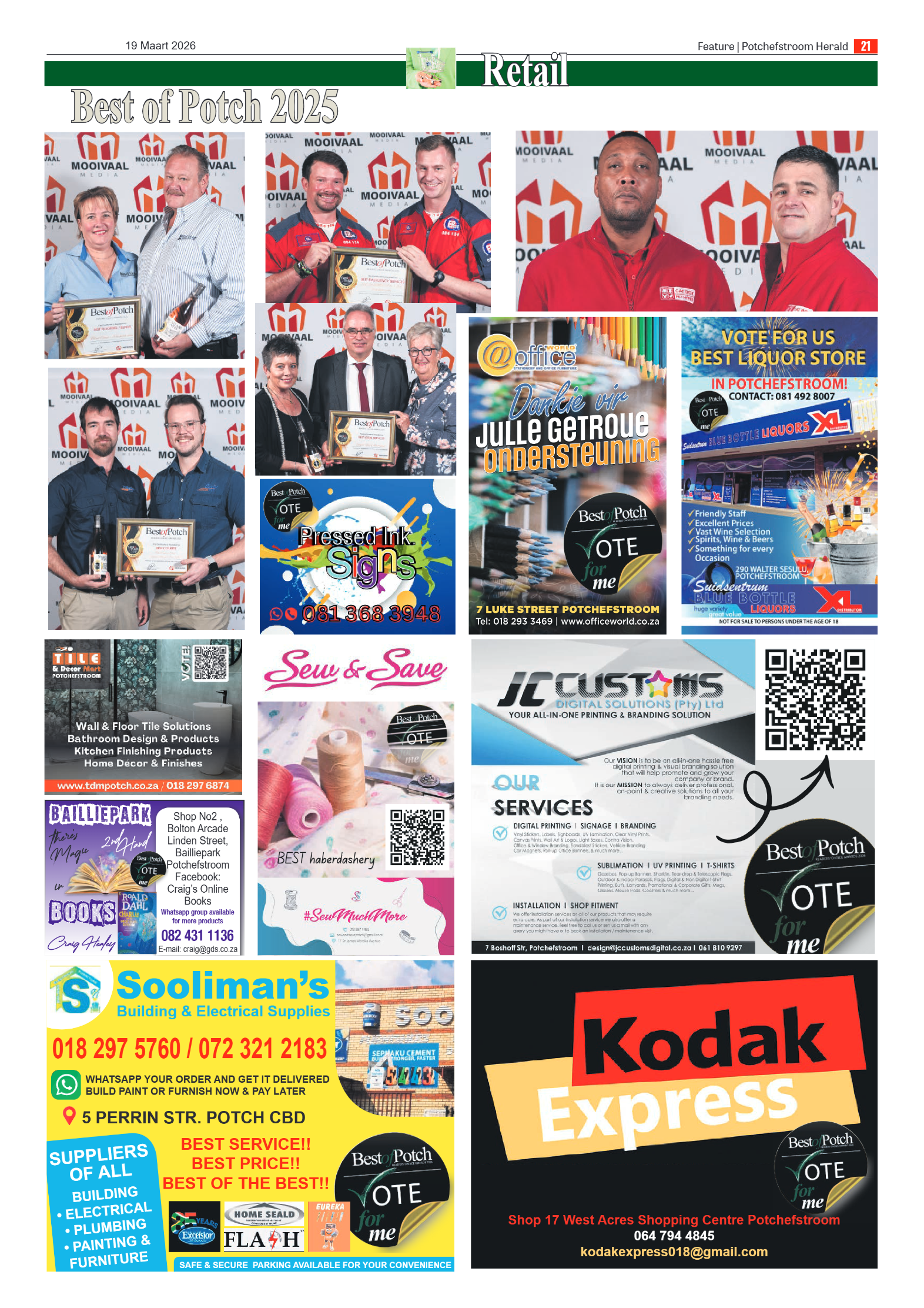 Potchefstroom Herald: 19 Maart 2026 page 21