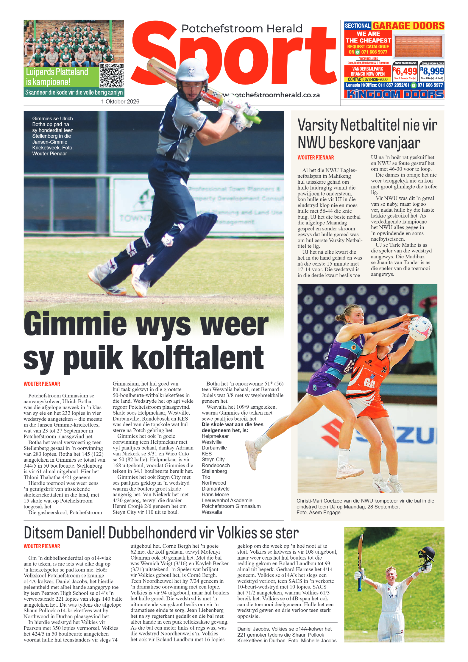 Potchefstroom Herald: 1 Oktober 2026 page 8