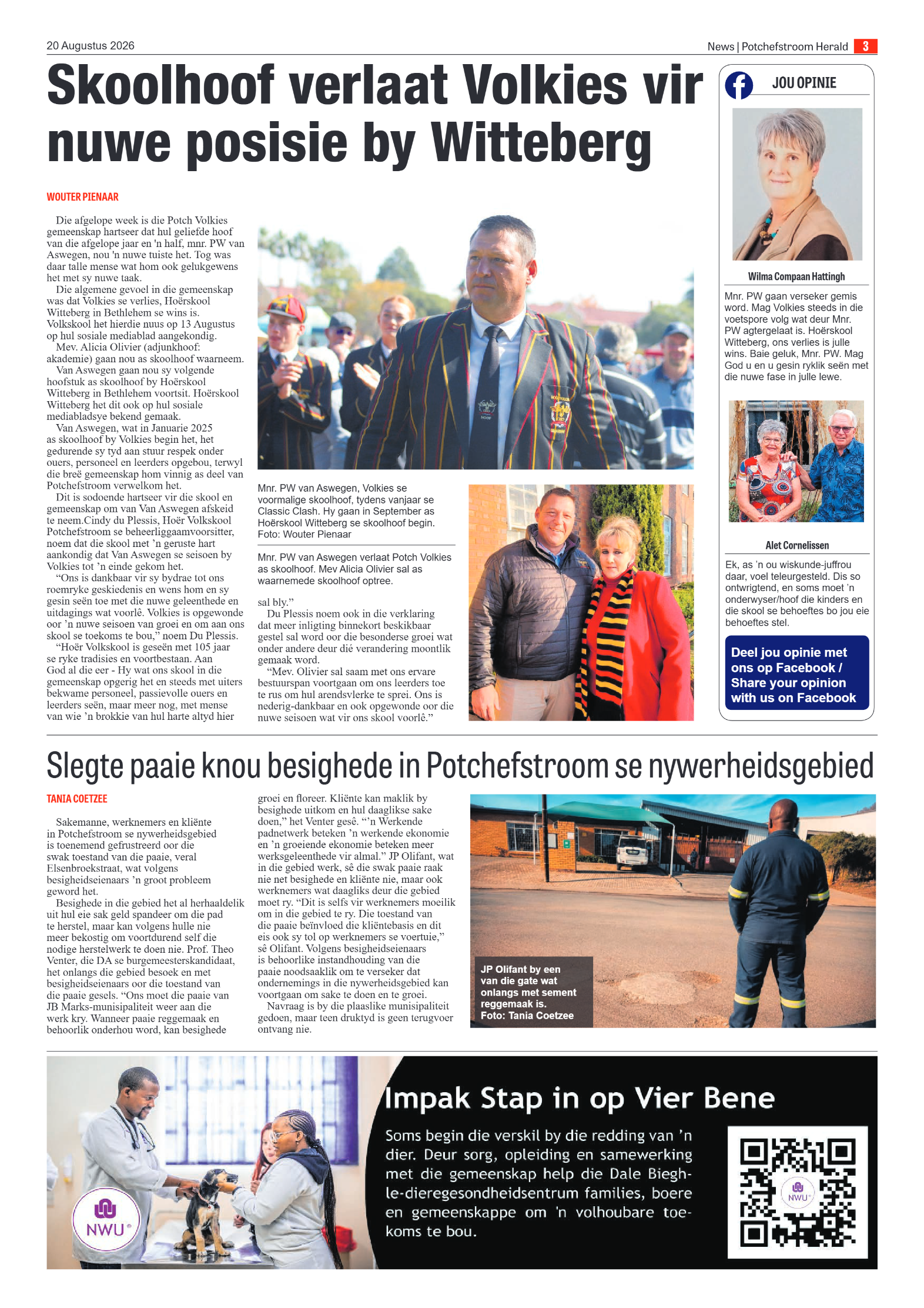Potchefstroom Herald: 20 Augustus 2026 page 3