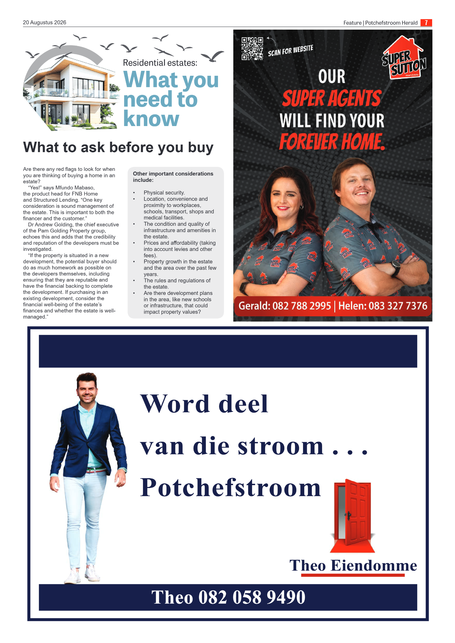 Potchefstroom Herald: 20 Augustus 2026 page 7