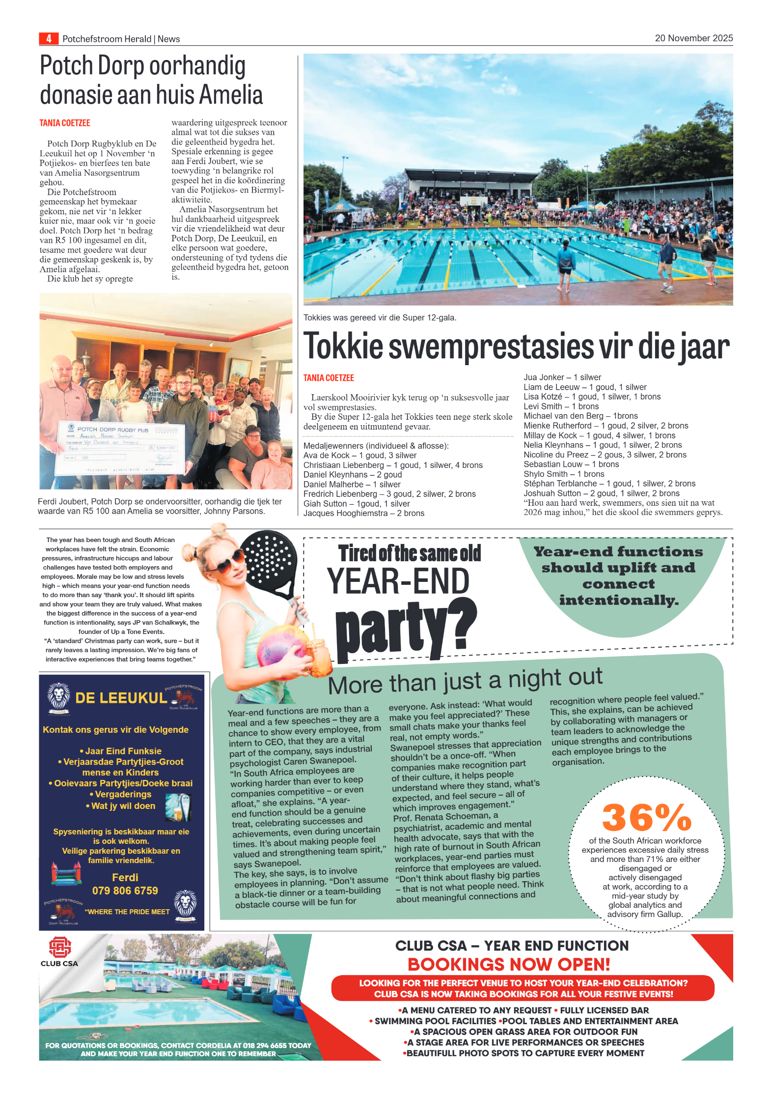 Potchefstroom Herald 20 November 2025 page 4