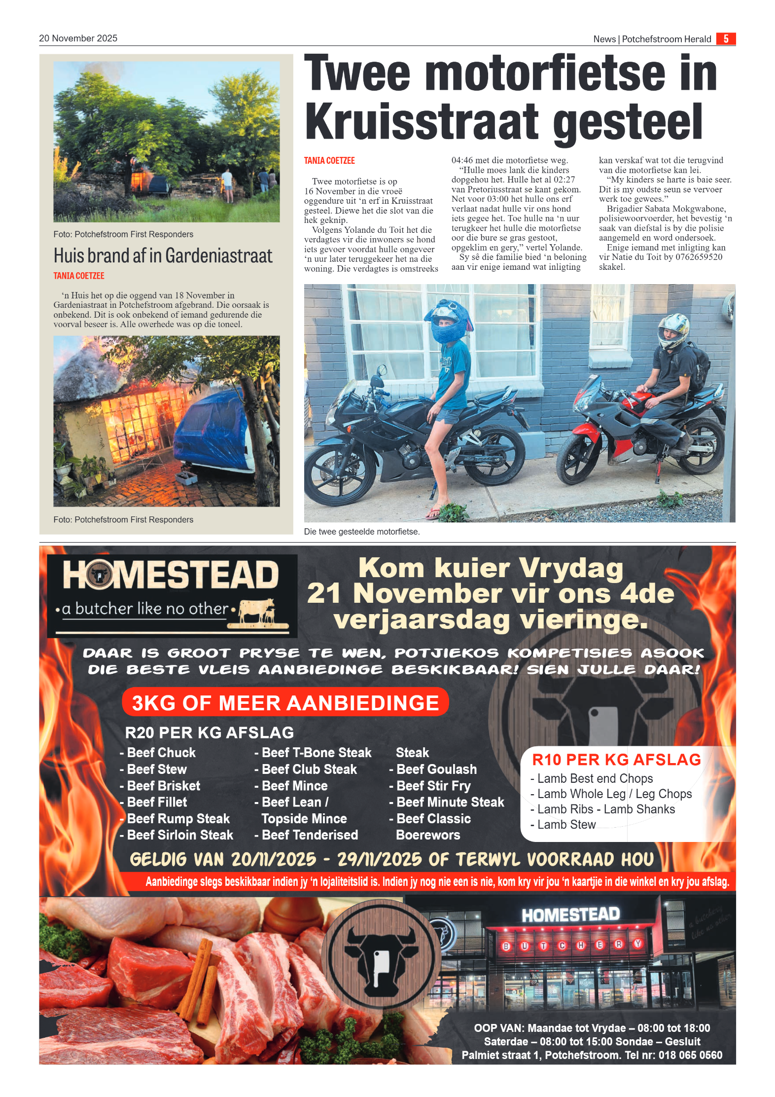 Potchefstroom Herald 20 November 2025 page 5