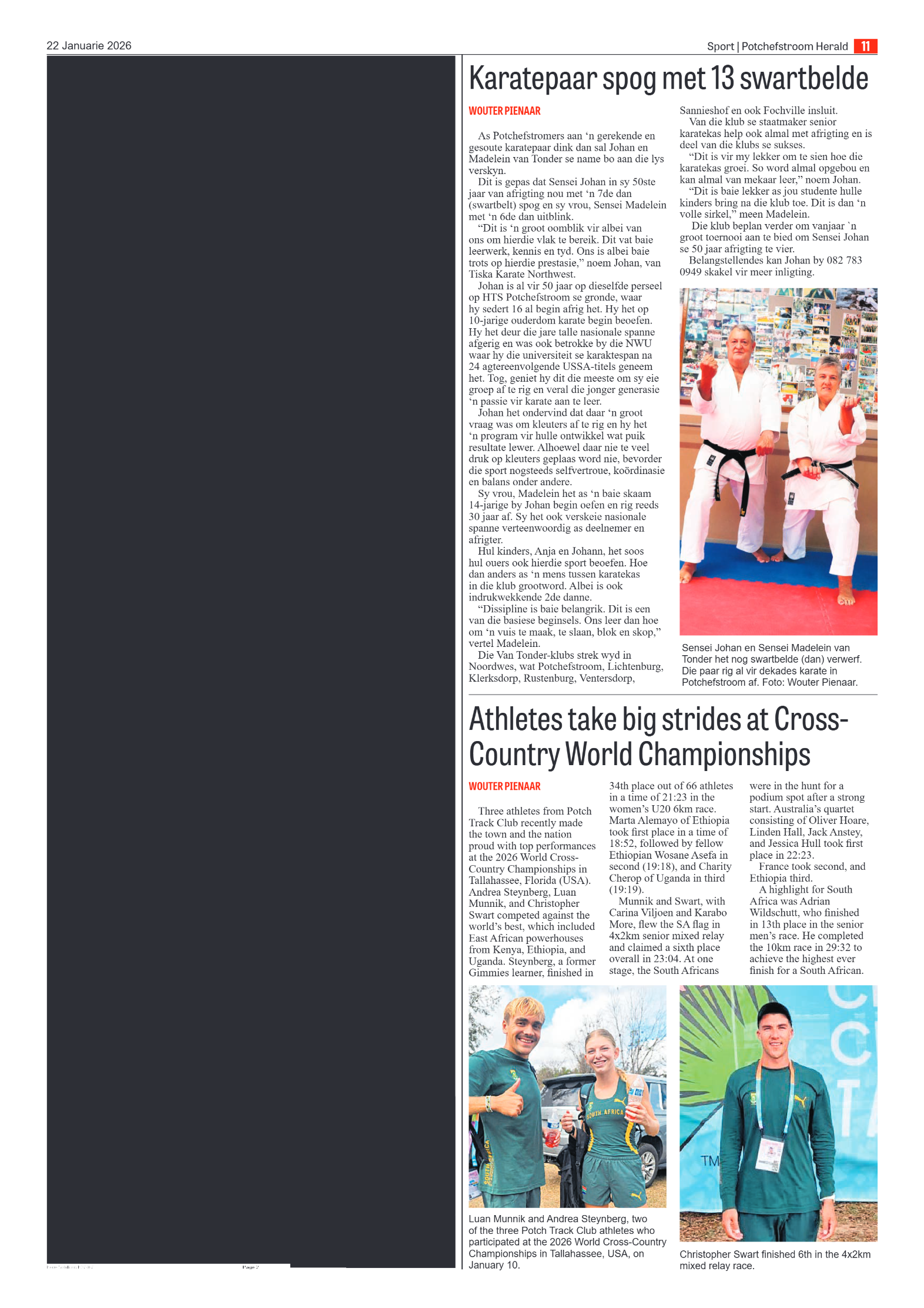 Potchefstroom Herald: 22 Januarie 2026 page 11