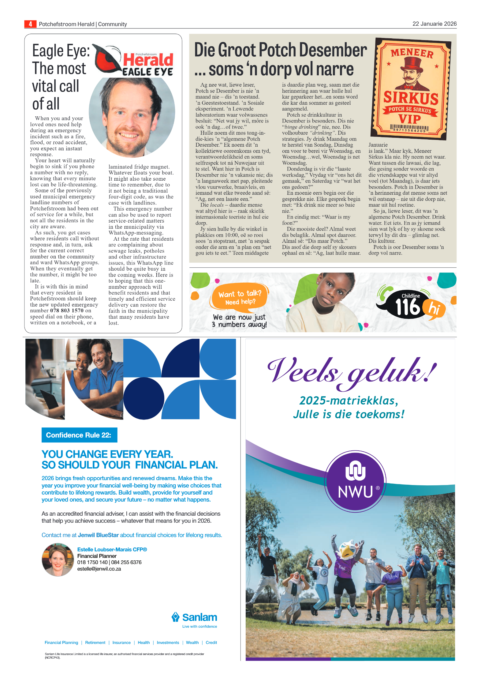 Potchefstroom Herald: 22 Januarie 2026 page 4
