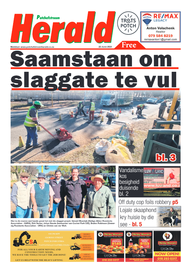Potchefstroom Herald 22 June 2023 page 1