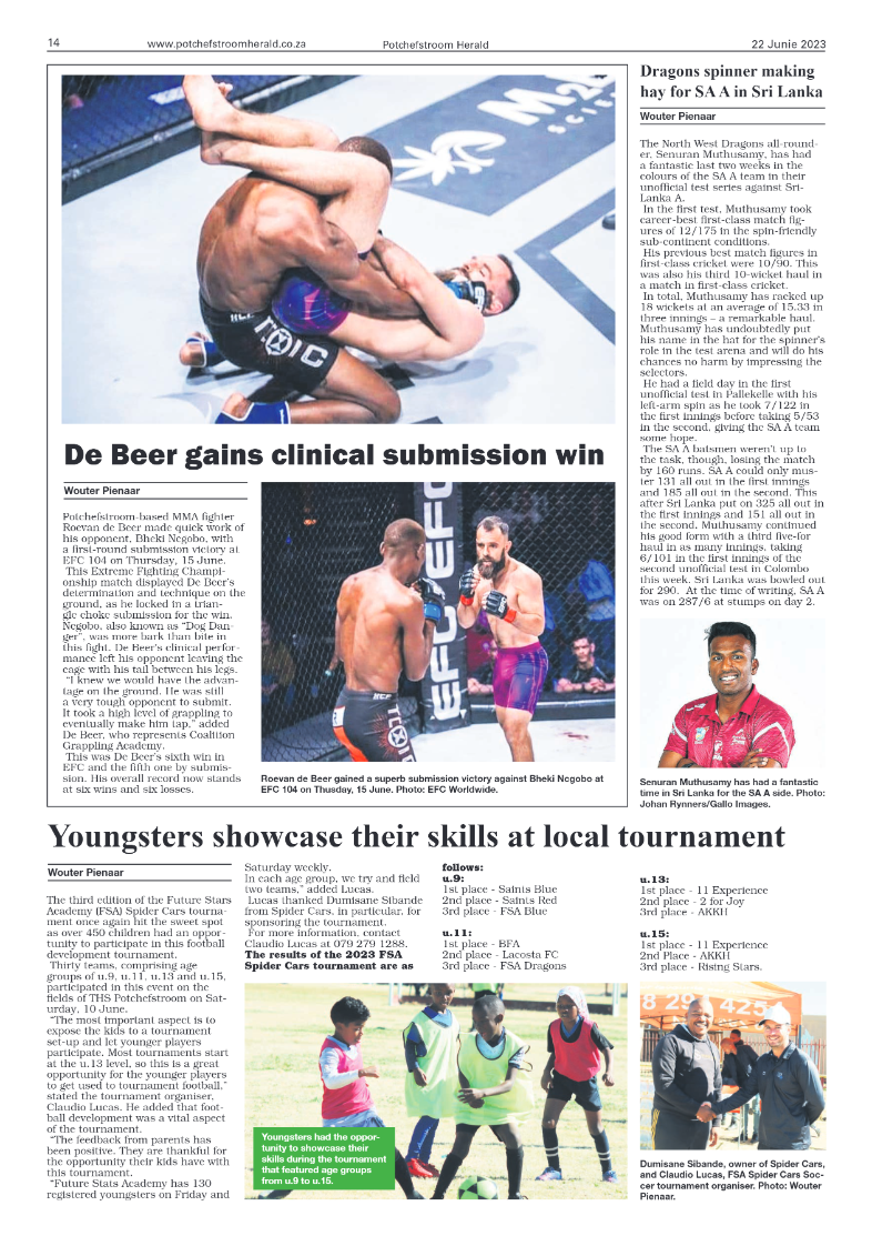 Potchefstroom Herald 22 June 2023 page 14