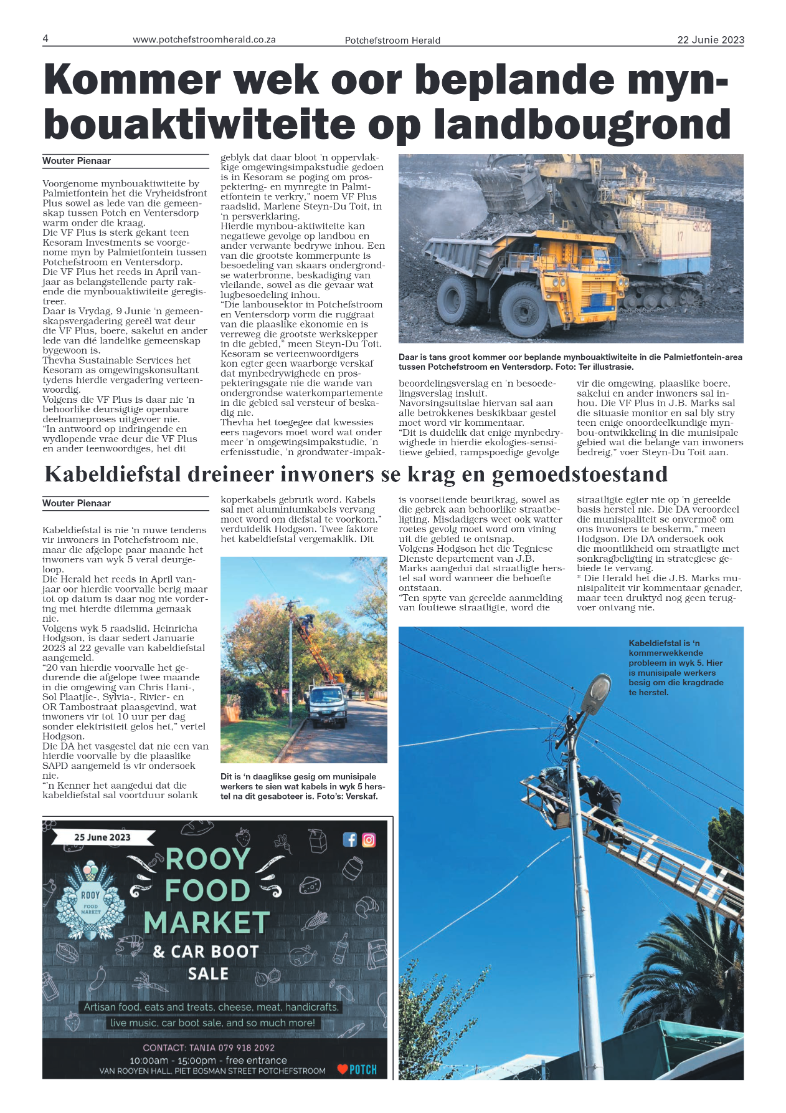 Potchefstroom Herald 22 June 2023 page 4