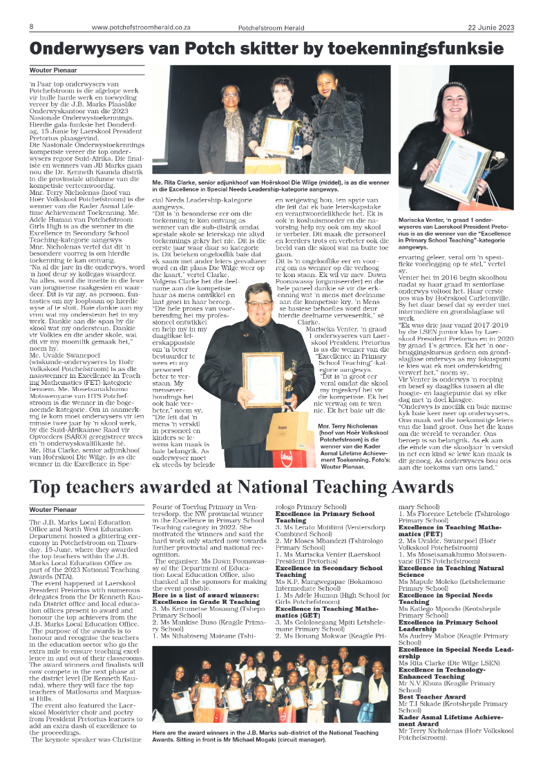 Potchefstroom Herald 22 June 2023 page 8