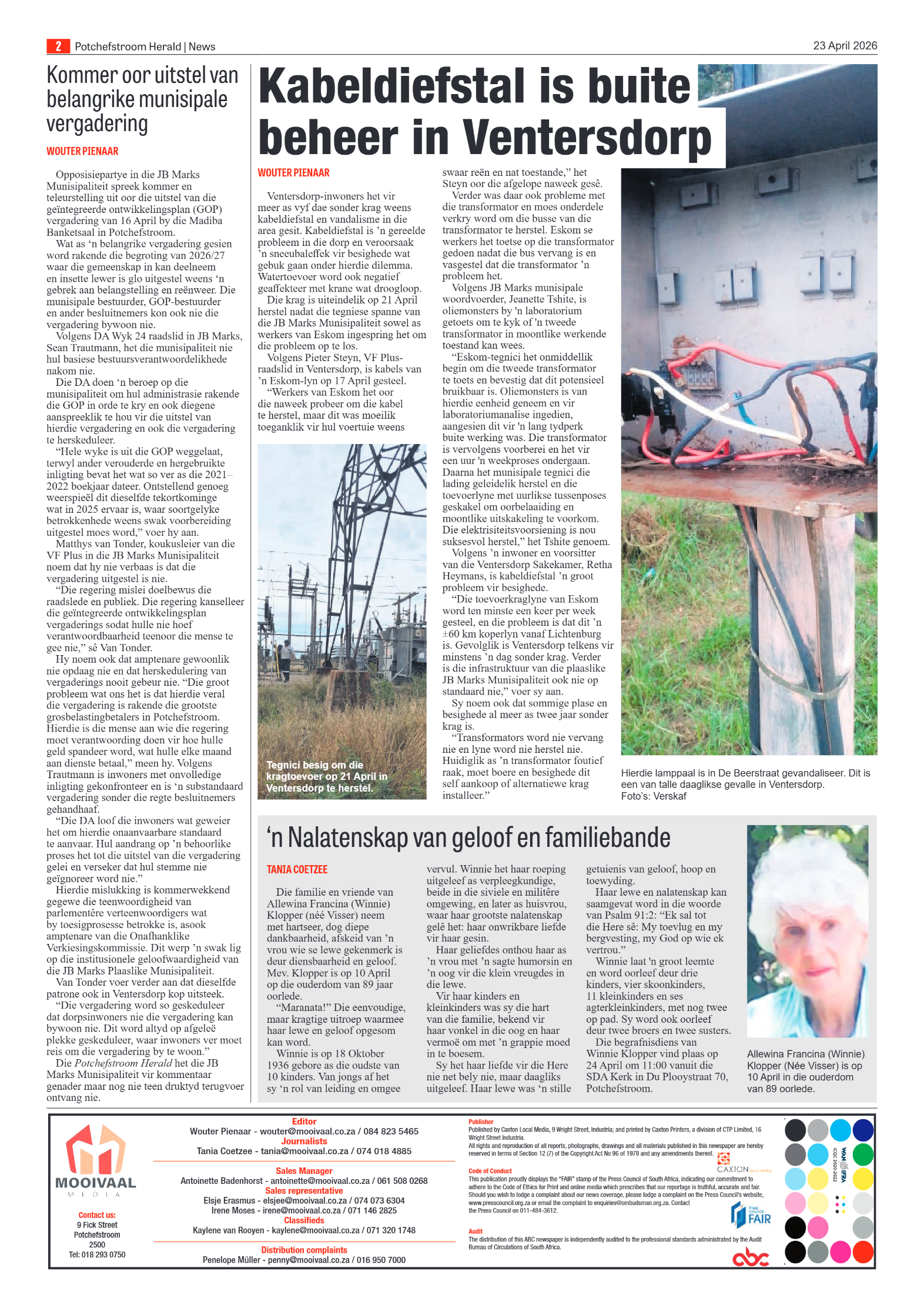 Potchefstroom Herald: 23 April 2026 page 2