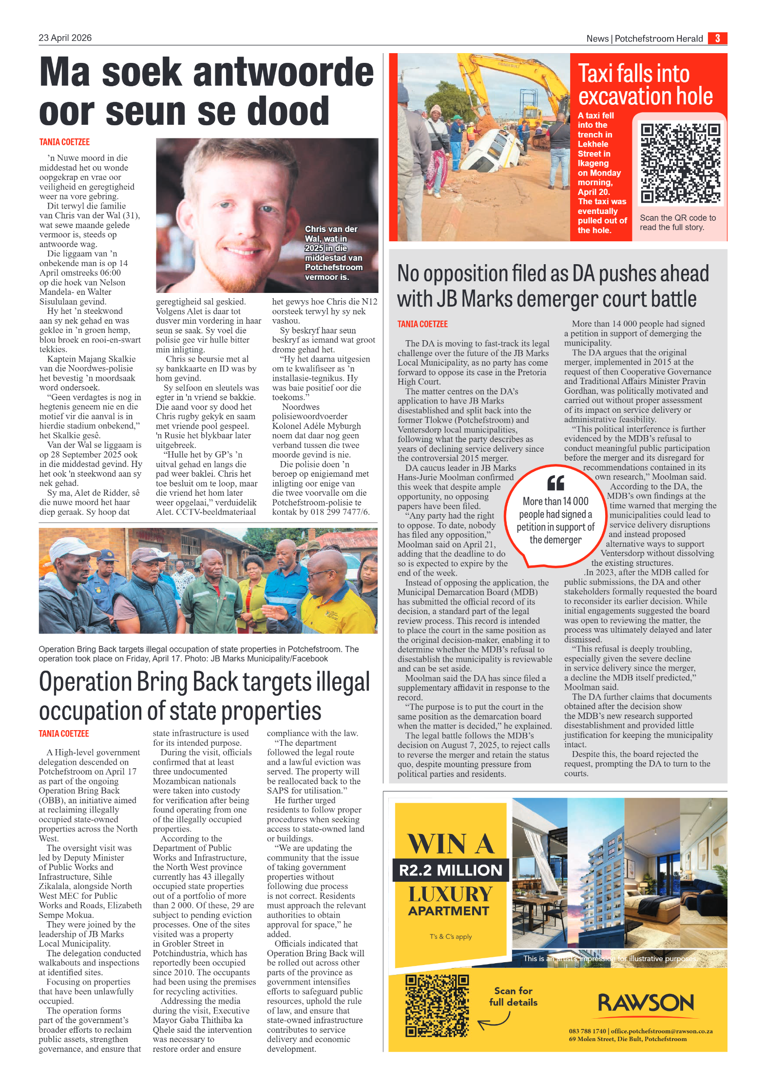 Potchefstroom Herald: 23 April 2026 page 3