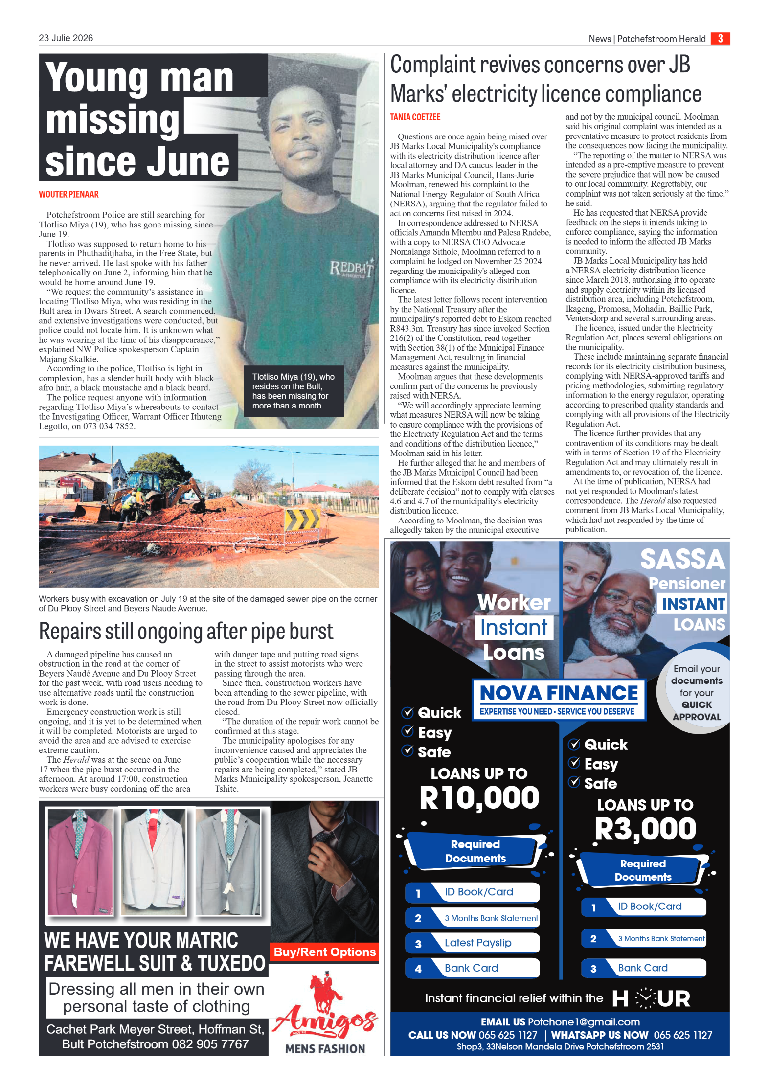 Potchefstroom Herald: 23 Julie 2026 page 3