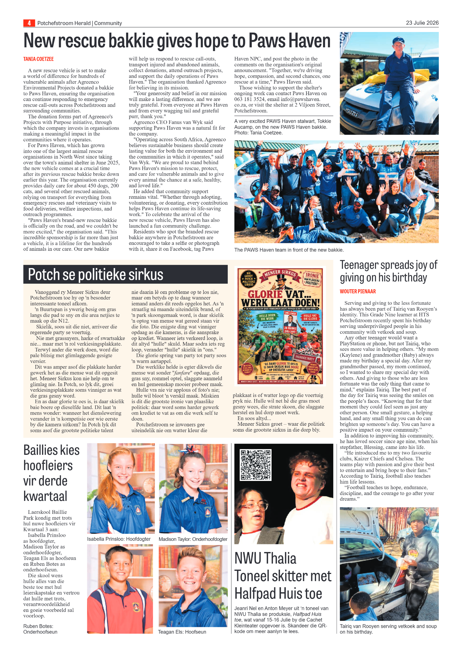 Potchefstroom Herald: 23 Julie 2026 page 4