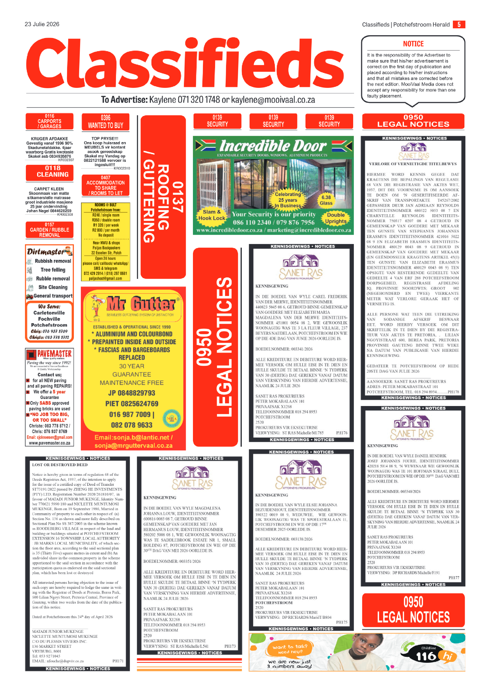 Potchefstroom Herald: 23 Julie 2026 page 5