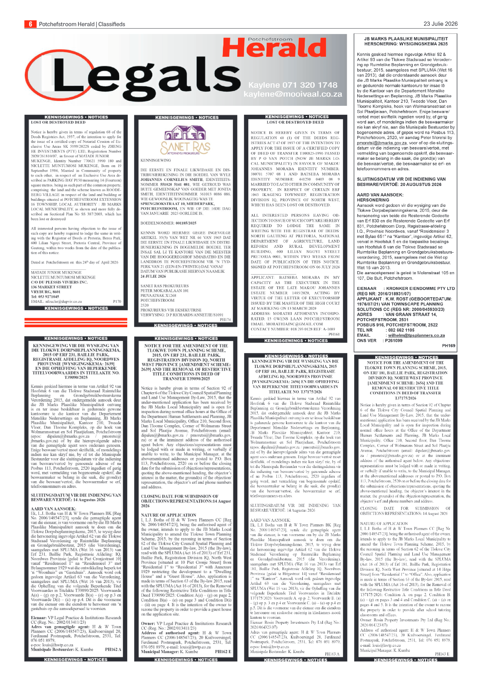 Potchefstroom Herald: 23 Julie 2026 page 6