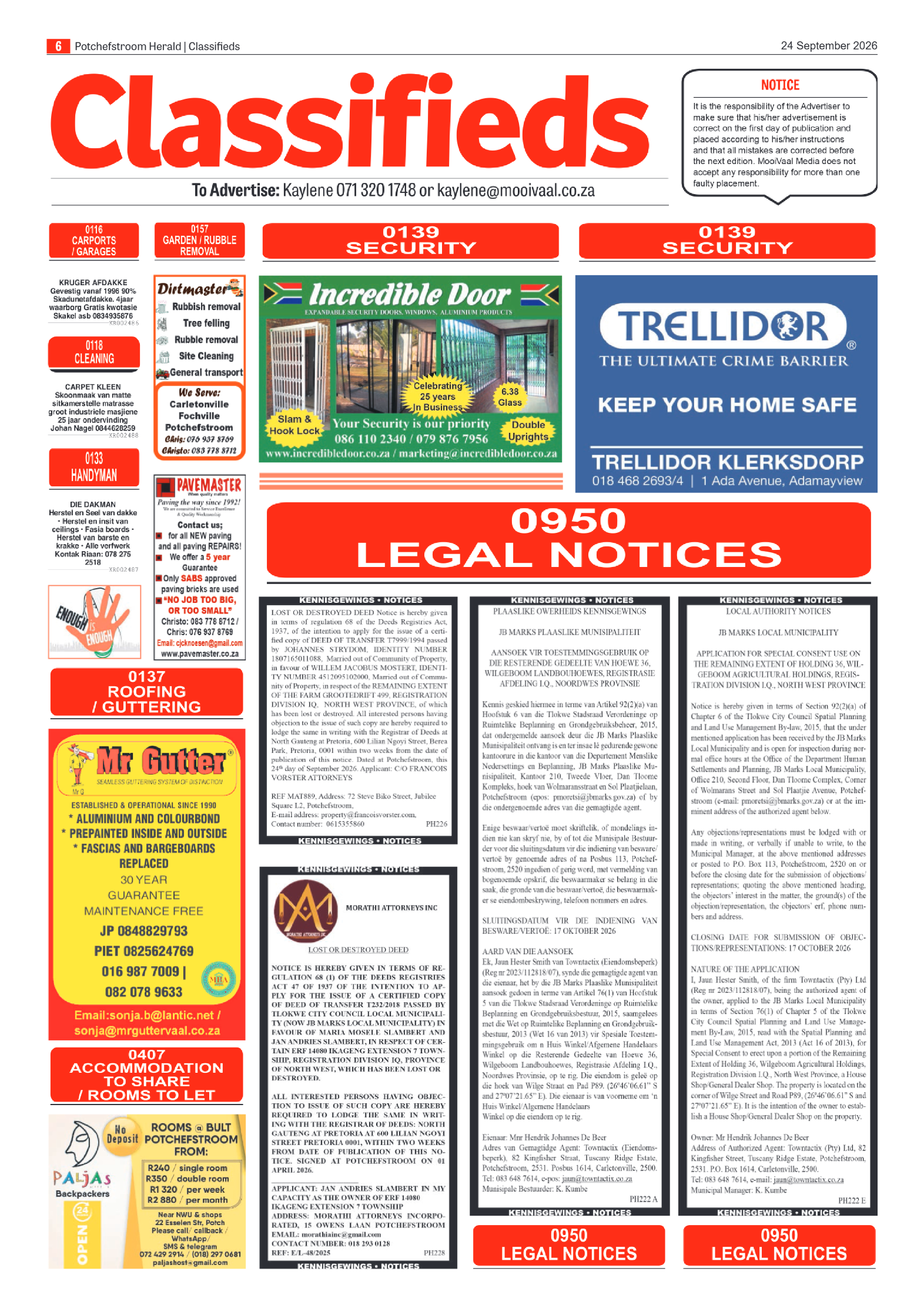 Potchefstroom Herald: 24 September 2026 page 6